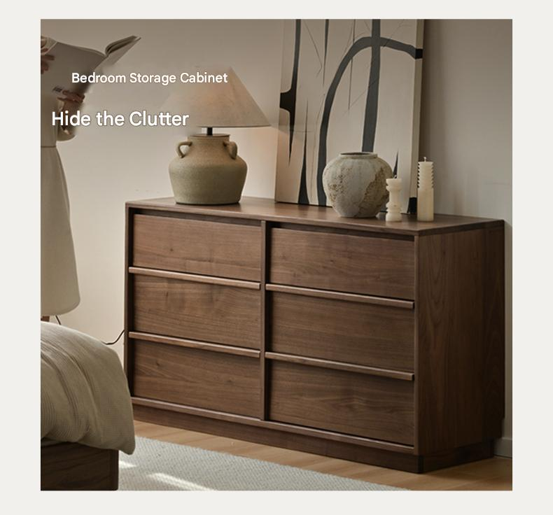 Premium Black Walnut Solid Wood Storage Box - Handcrafted Organizer for Jewelry, Keepsakes & Home Decor | Perfect for Bedroom, Office & Gift Giving