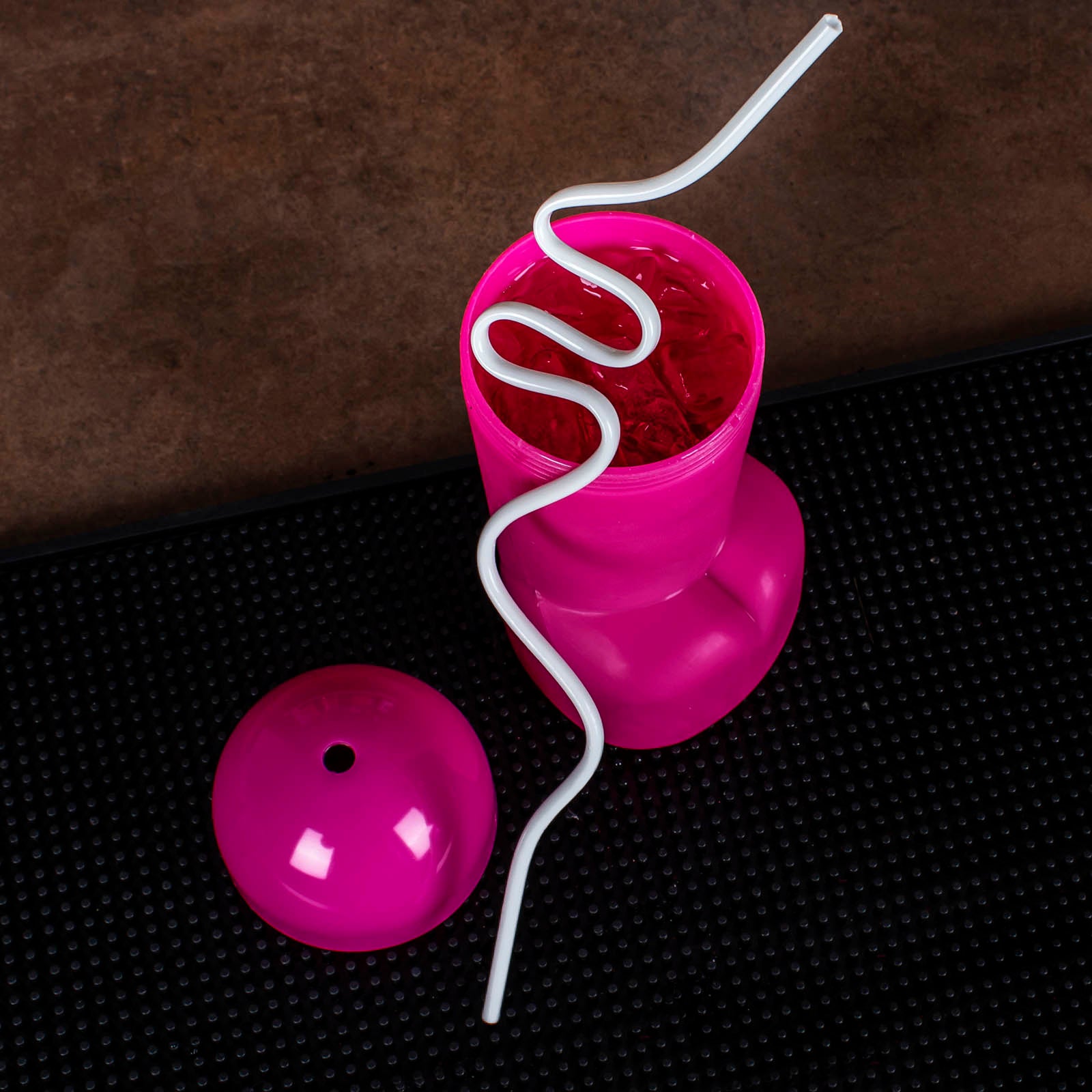 20oz Cocktail Cup with Lid & Straw - Reusable, Leak-Proof Drinking Glass for Parties, Poolside, and Outdoor Events