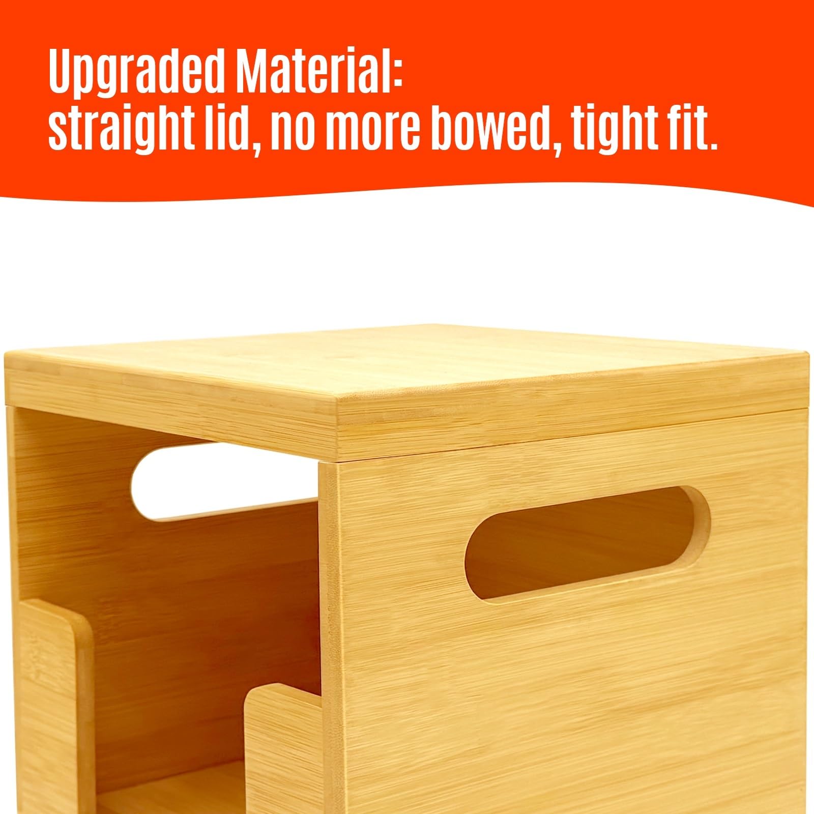 Bamboo Paper Bowl Dispenser Holder – Organizer for 90+ 8-32 oz Disposable Bowls – Space Saving Kitchen Storage for Countertop & Cabinet – Stackable Design for Office, RV, Picnic & Party Use
