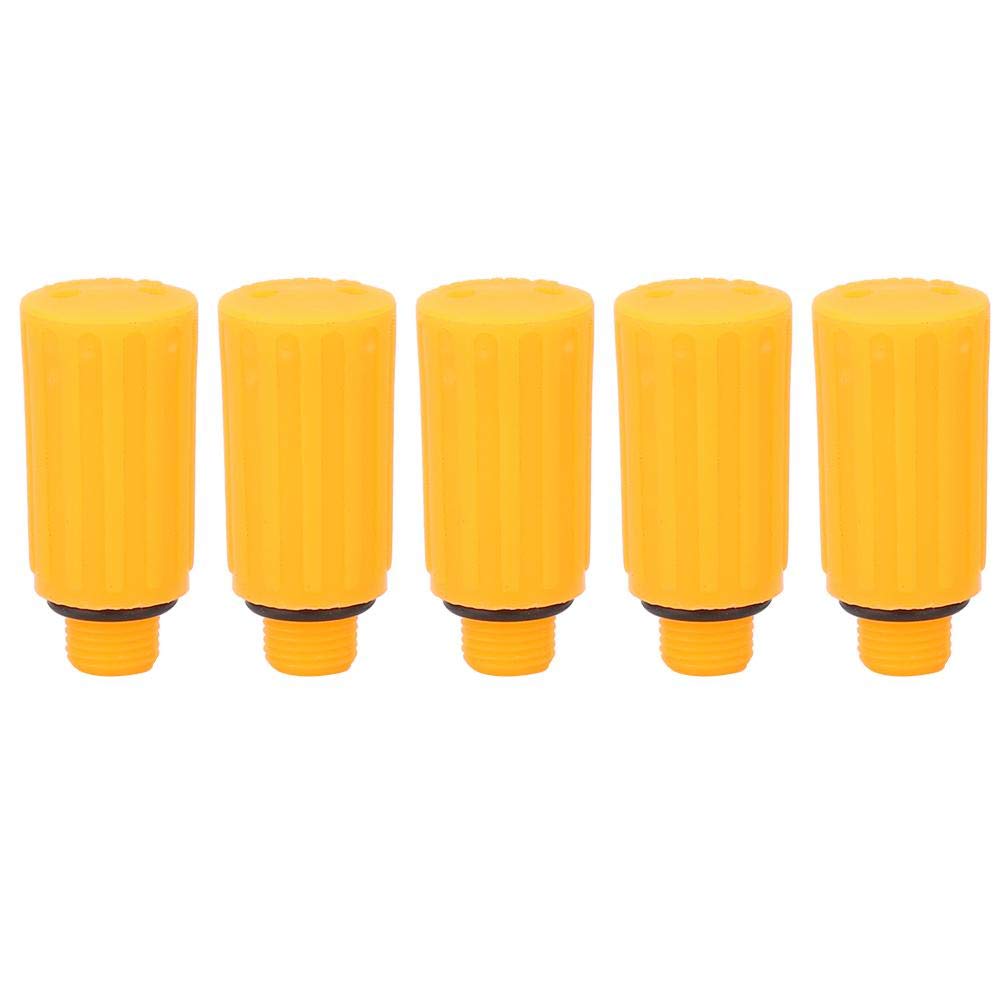 5-Pack 0.35 Inch Orange Air Compressor Vent Rods - Oil Suction Hole Breather for Air Pump Heads - Durable Compressor Accessories for Industrial, Automotive & HVAC Systems
