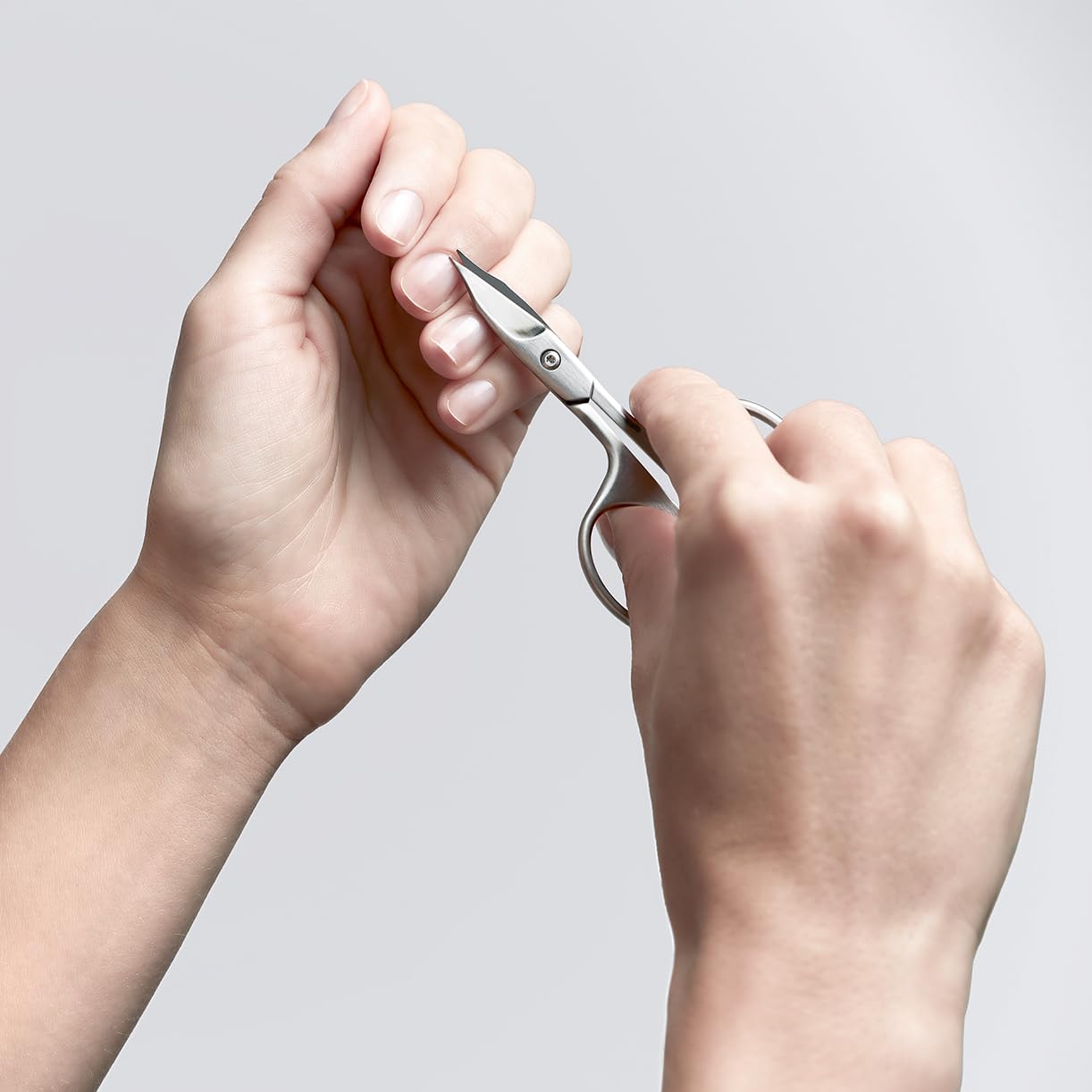 Premium Stainless Steel Nail & Cuticle Scissors Set - 2-in-1 Professional Manicure Kit for Precise Trimming, 90mm Matte Finish Durable Grooming Tool - Perfect for Home Salon, Travel & Gift Giving