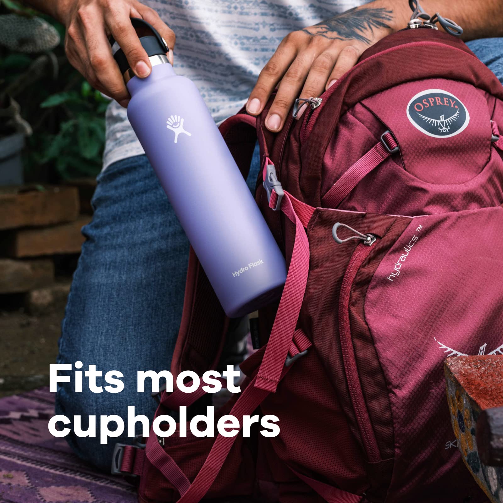 Hydro Flask Stainless Steel Water Bottle 24oz - Insulated Double Wall Vacuum Flask with Flex Cap, Leak Proof & Sweat Proof - Perfect for Hiking, Gym, Work & Outdoor Adventures