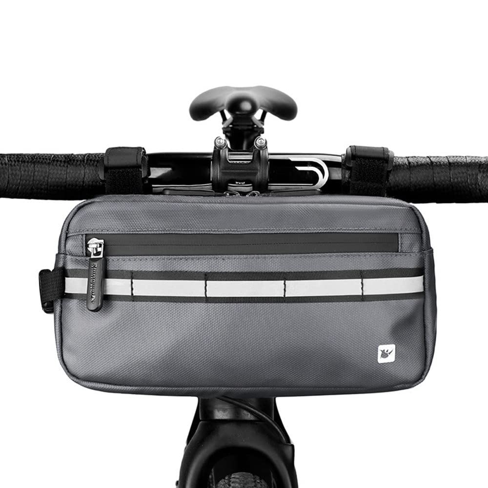 MengK Bike Handlebar Bag - Waterproof Bicycle Front Frame Bag, Multifunctional Cycling Shoulder Bag & Waist Pack for Commuting, Touring & Outdoor Adventures