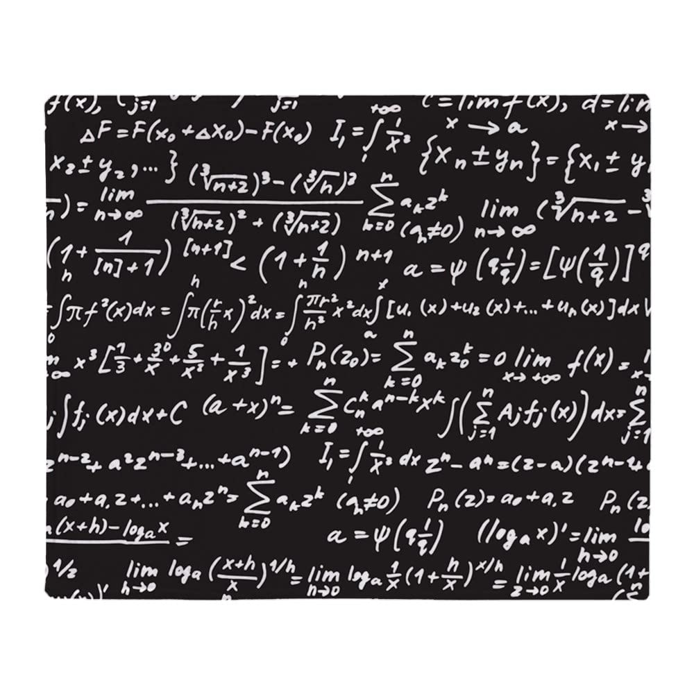 Cozy Arctic Fleece Throw Blanket for Bed & Couch - Blackboard/Chalk Design | Perfect for Home Decor, Gifts & Winter Warmth