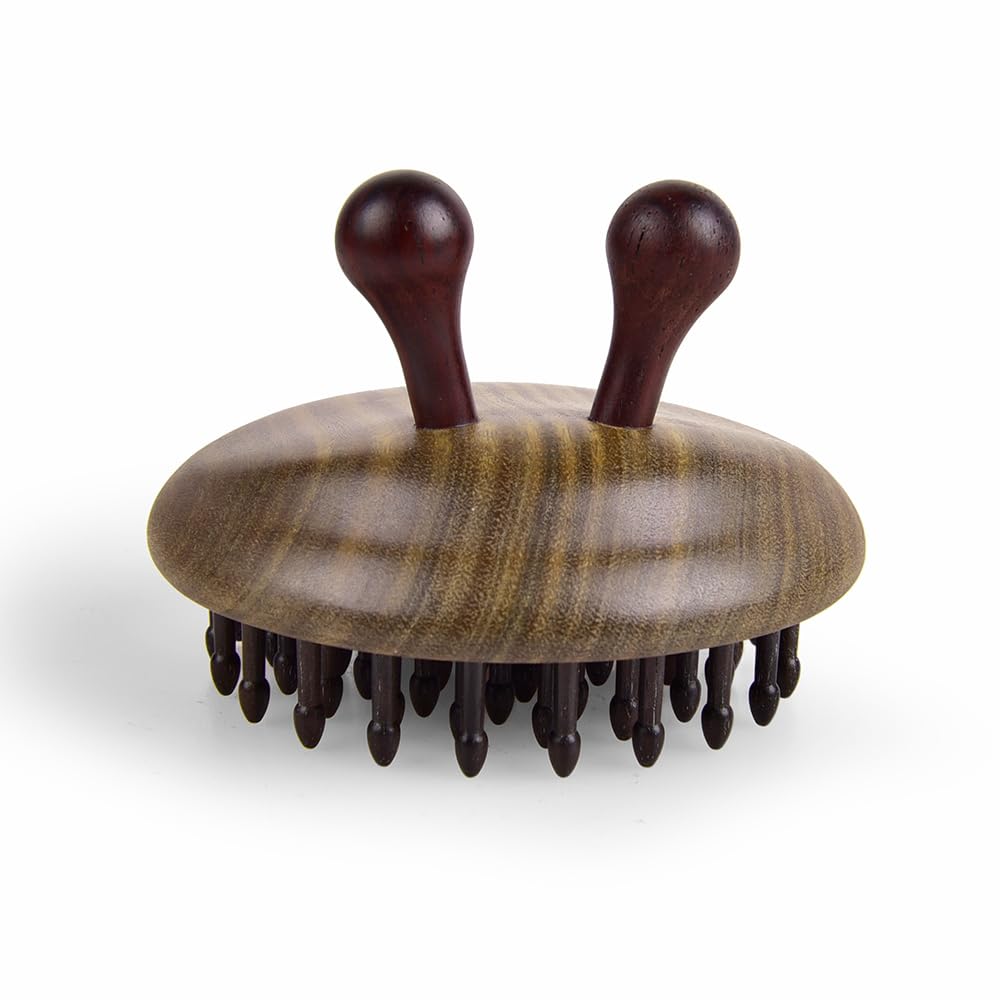 Snail Massage Hair Brush - Round Shape Scalp Massager for Hair Growth & Relaxation - Perfect for Home, Salon & Travel Use