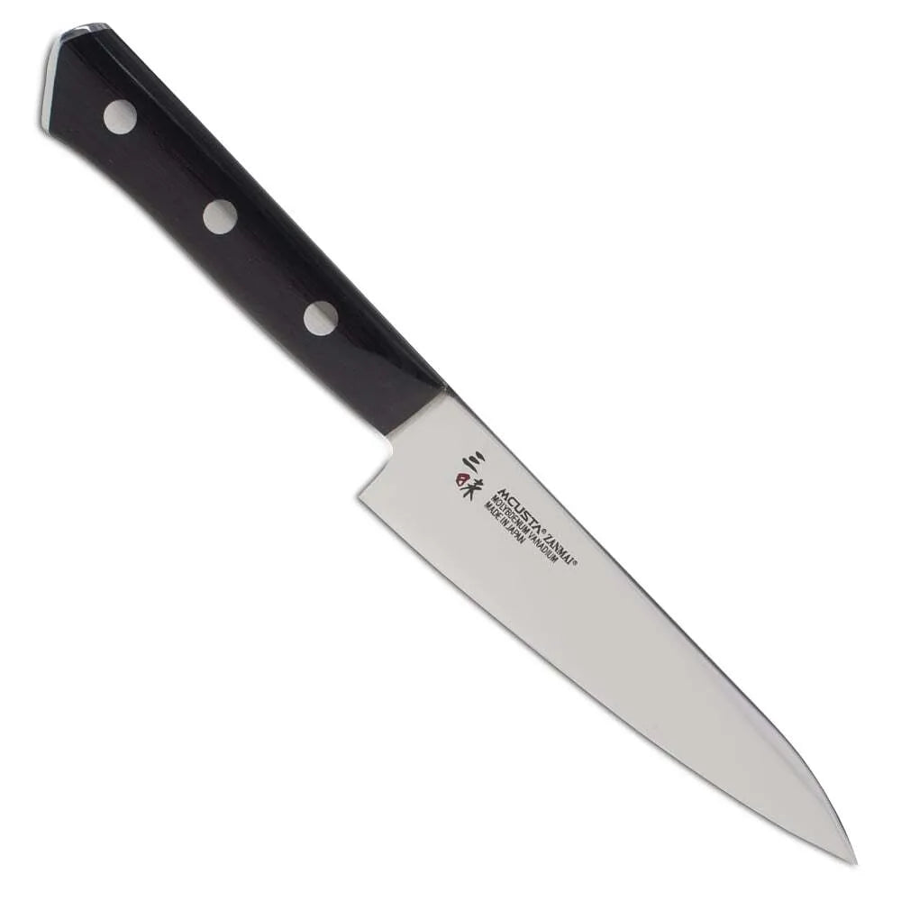Zanmai Premium Petty Utility Knife - Sharp Japanese Kitchen Knife for Slicing, Peeling & Precision Cutting - Perfect for Home Chefs & Professional Kitchens