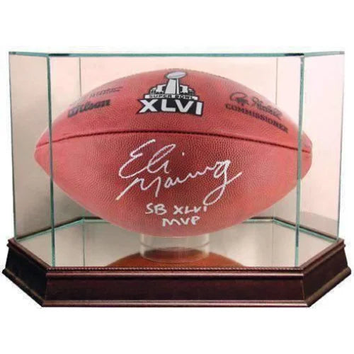 Premium Football Display Case with UV Protection - Showcase Your Collectibles & Memorabilia in Style - Perfect for Home, Office, or Sports Bar Decor