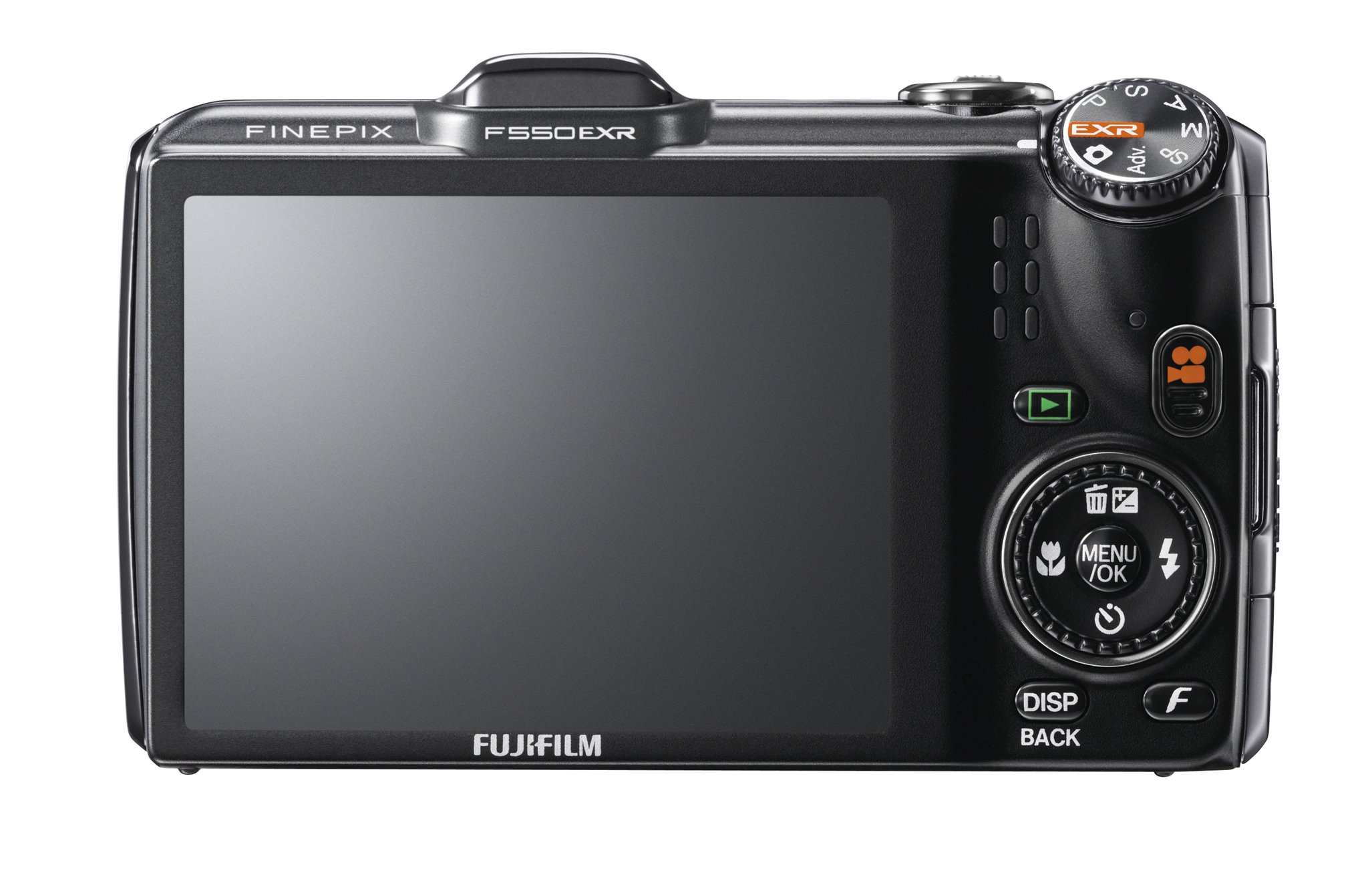 Fujifilm FinePix F550 EXR 16MP Digital Camera with 15x Optical Zoom - Black | Compact Travel Camera for Vacation, Outdoor Adventures & Family Photography