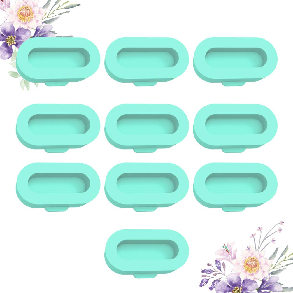 10-Pack Green Silicone USB Port Protectors - Dustproof Charger Plug Covers for iPhone, Android & Electronics - Perfect for Travel, Home & Office Use