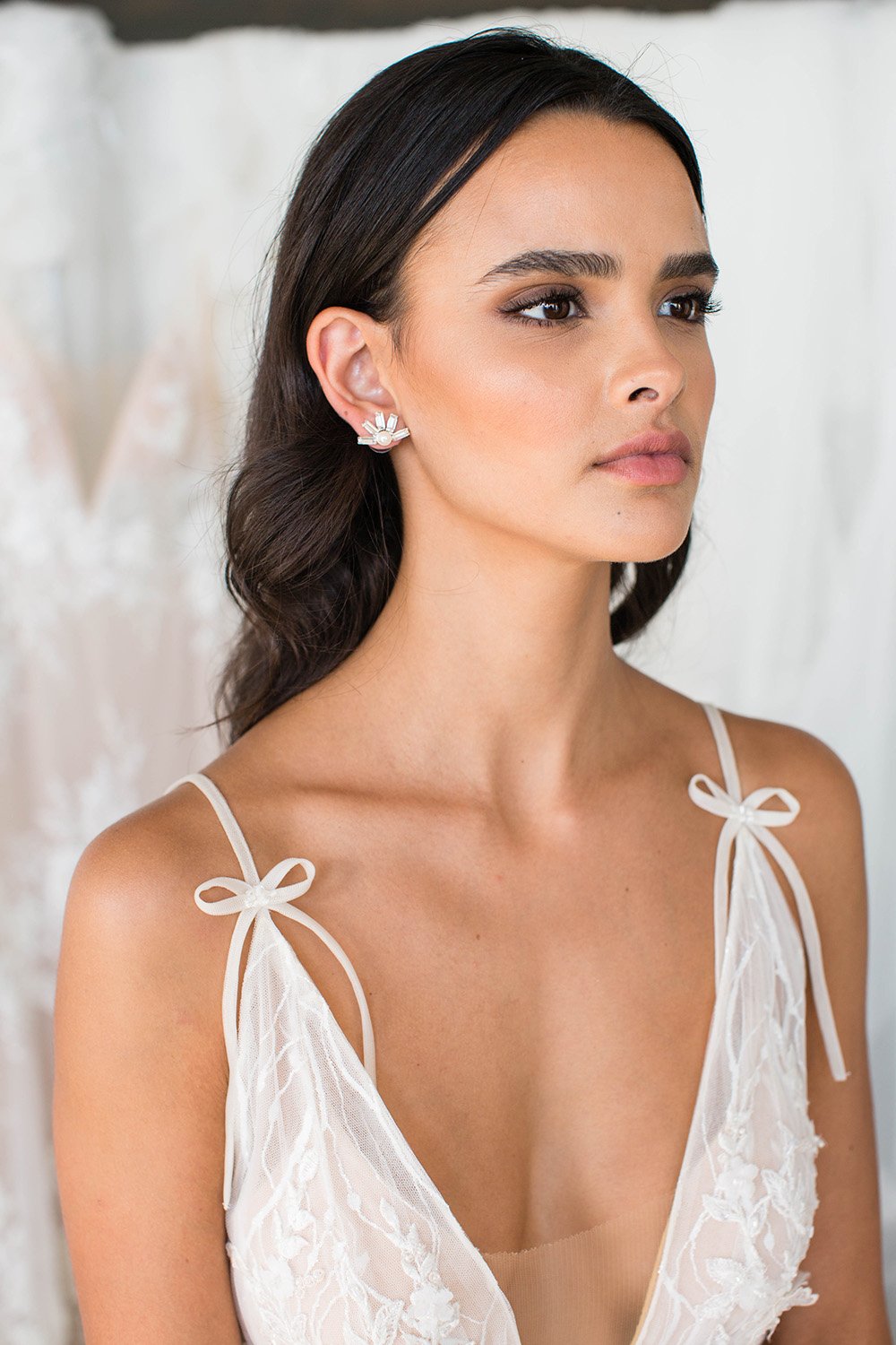 Coralie Opal & Crystal Jewelry Set - Elegant Necklace & Earrings for Women, Perfect for Parties, Weddings & Special Occasions