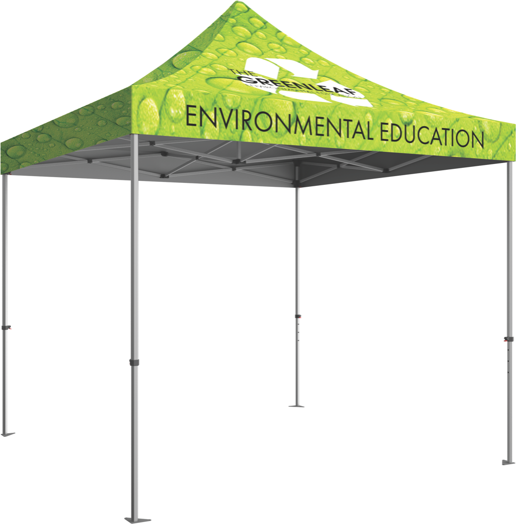 10' Zoom Pop Up Tent with Printed Canopy - Instant Shelter for Camping, Beach, Backyard & Outdoor Events