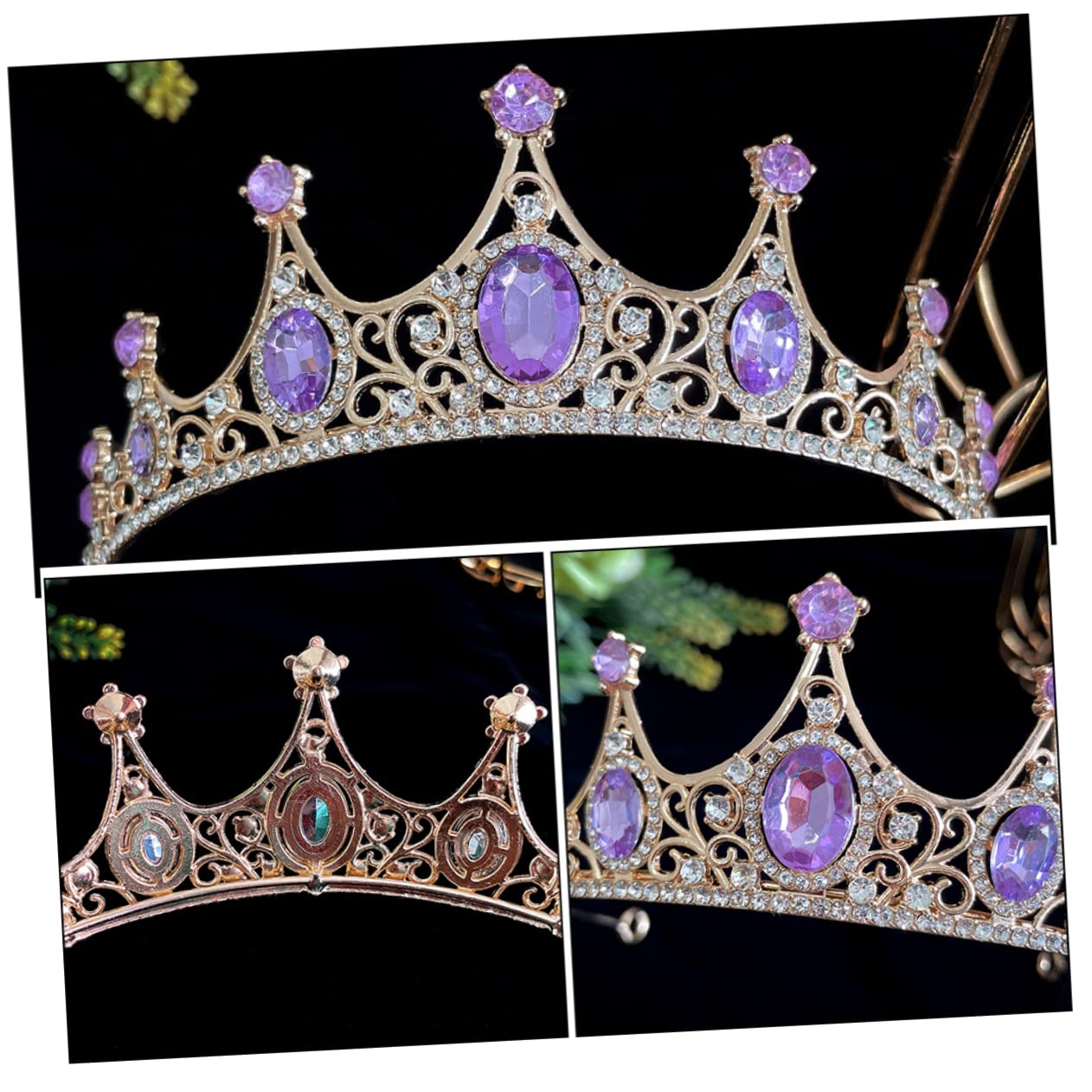 WOONEKY Bridal Tiara Crown - Elegant Wedding Headpiece for Brides & Girls, Kids Hair Accessories for Bridal Party, Flower Girl & Special Occasions | Perfect for Weddings, Prom, Pageants & Formal Events