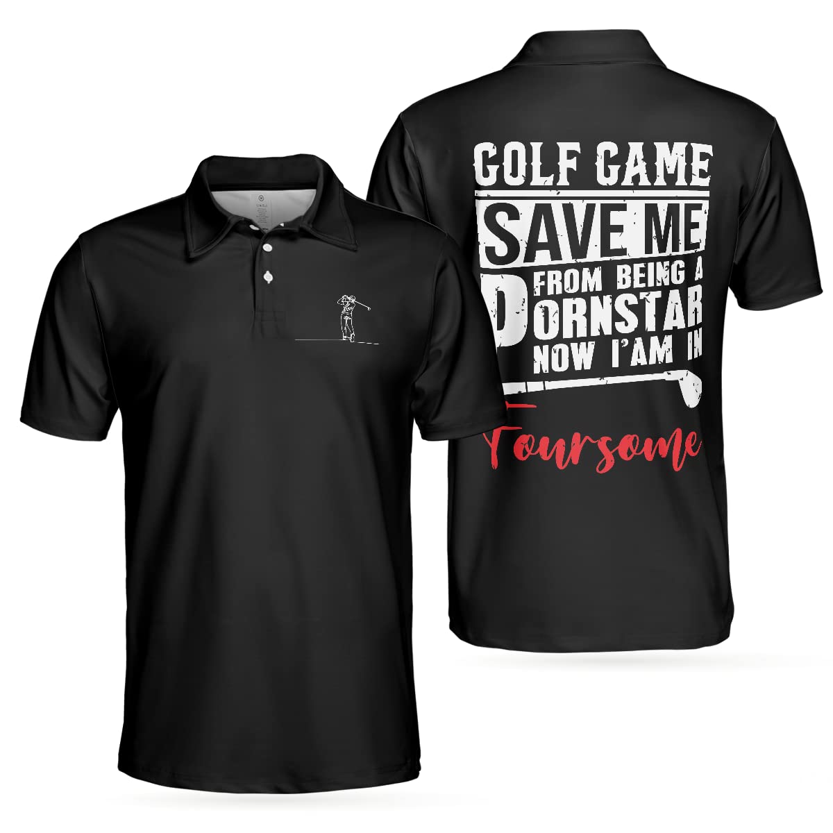 HYPERFAVOR Men's Performance Golf Polo Shirt - Moisture Wicking Short Sleeve Dry Fit Athletic Shirt - Breathable Comfort for Golfers - Perfect for Golf Tournaments, Casual Wear & Outdoor Activities