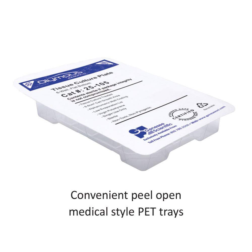 12-Well Non-Treated Cell Culture Plates, Sterile Tissue Culture Plates, Individually Wrapped (100 Count) - Perfect for Lab Research, Cell Growth Studies & Biomedical Experiments
