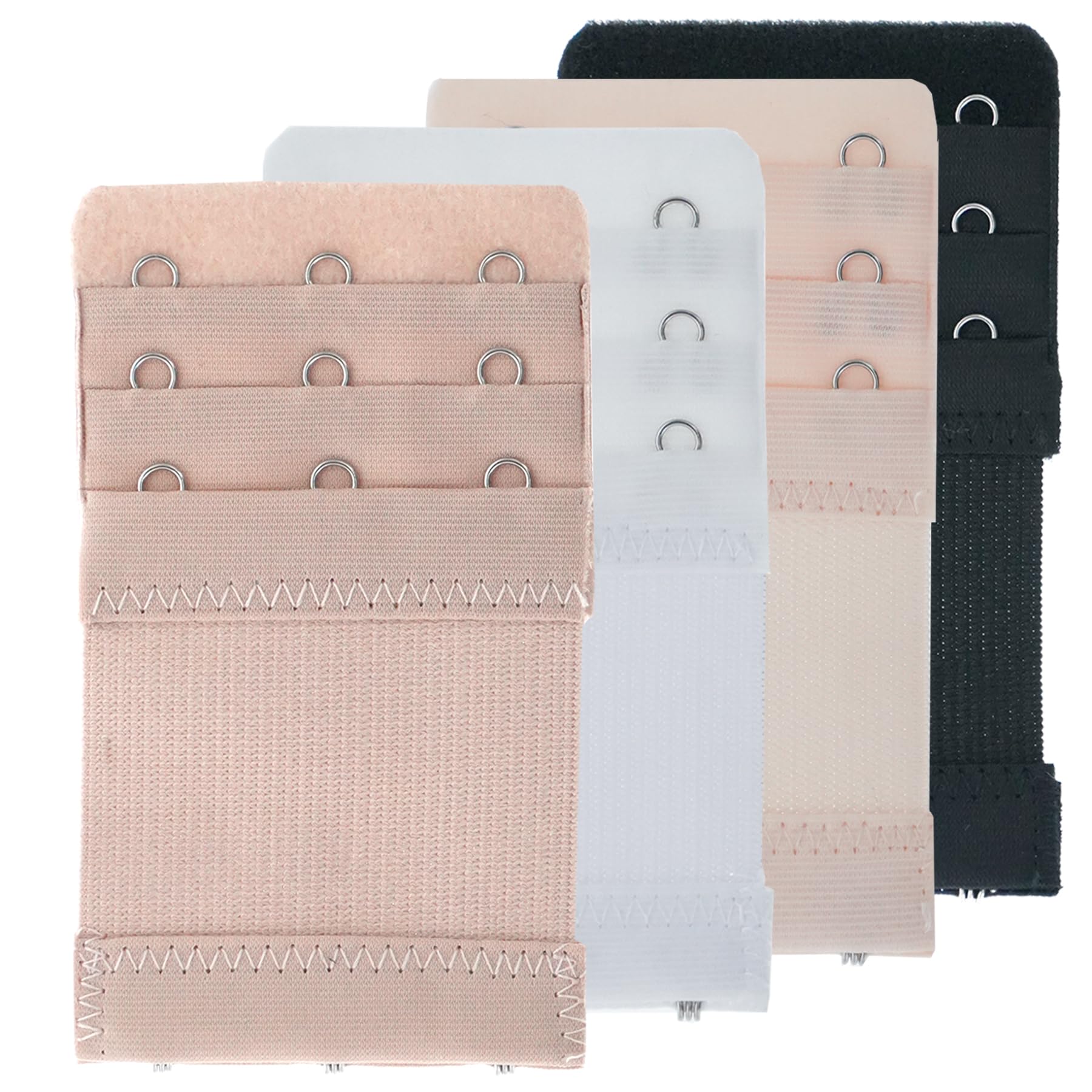 SAMGU 3-Hook Bra Extenders for Women - Soft, Stretchy & Comfortable Bra Strap Extension - Perfect for Maternity, Weight Fluctuations & Back Pain Relief