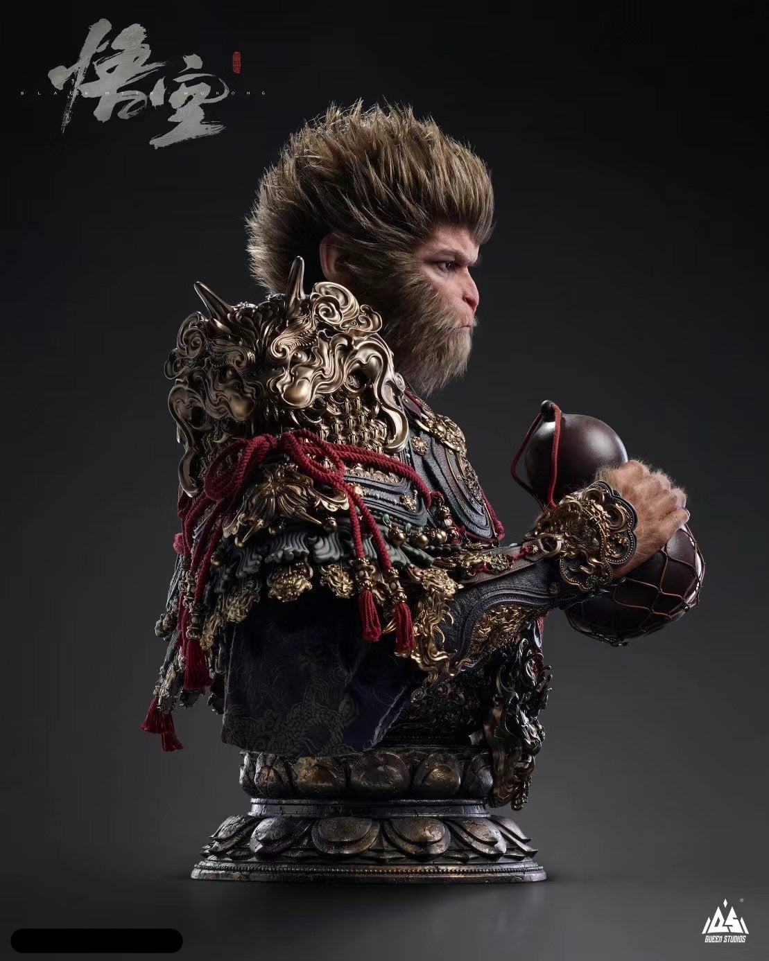 Official Licensed Black Myth Wukong 1:1 Scale Bust Statue - Premium Collectible for Gaming Fans & Home Decor | Perfect for Display in Game Rooms, Offices, and Collections