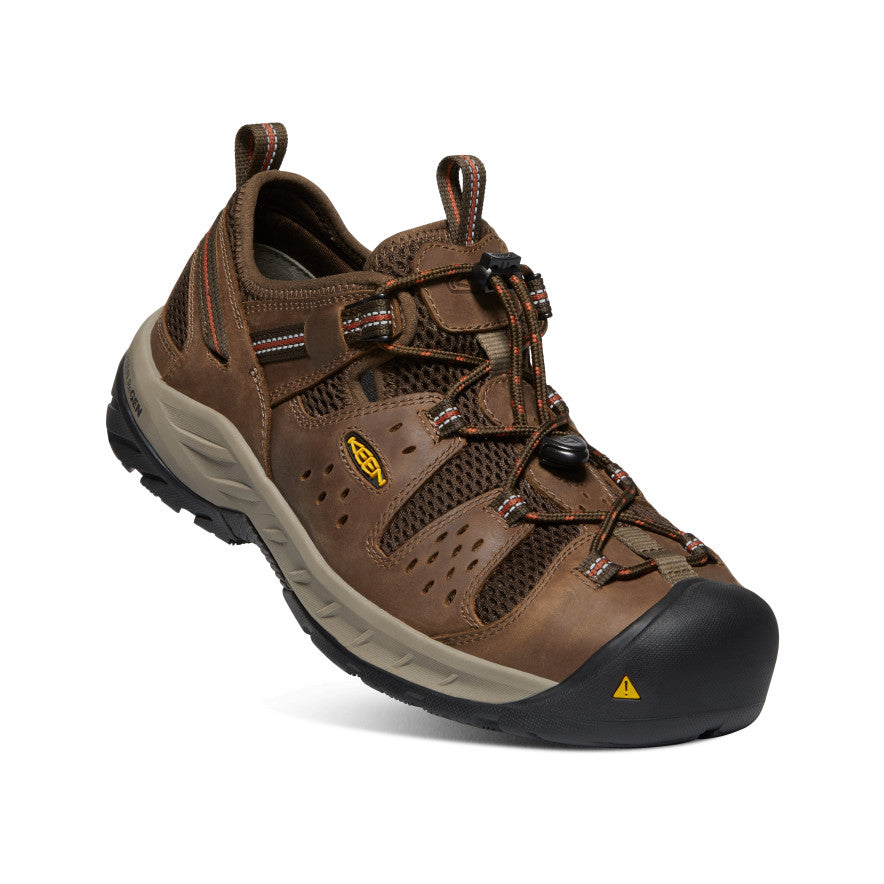 Men's Atlanta Cool II Steel Toe Work Boots - Shitake/Rust - Durable Safety Shoes for Construction & Outdoor Work