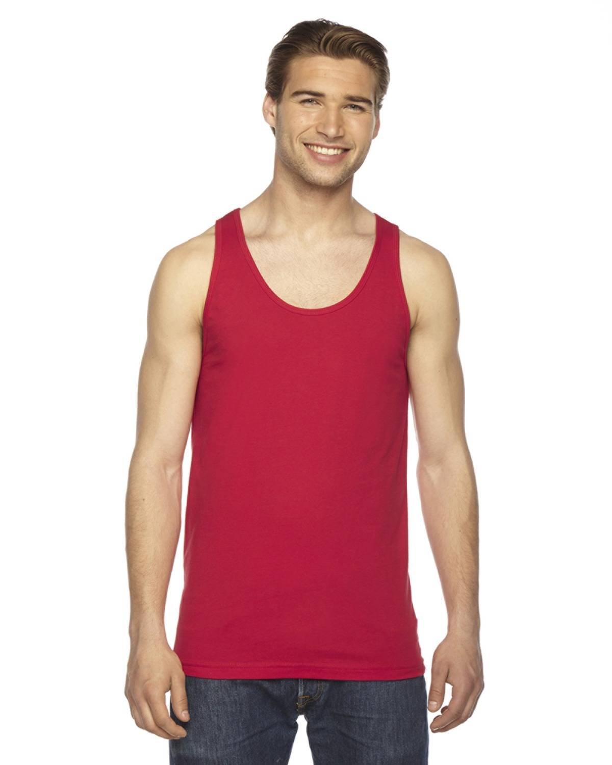 American Apparel Men's Premium Fine Jersey Tank Top - Soft Breathable Cotton Undershirt for Gym, Workout & Casual Wear