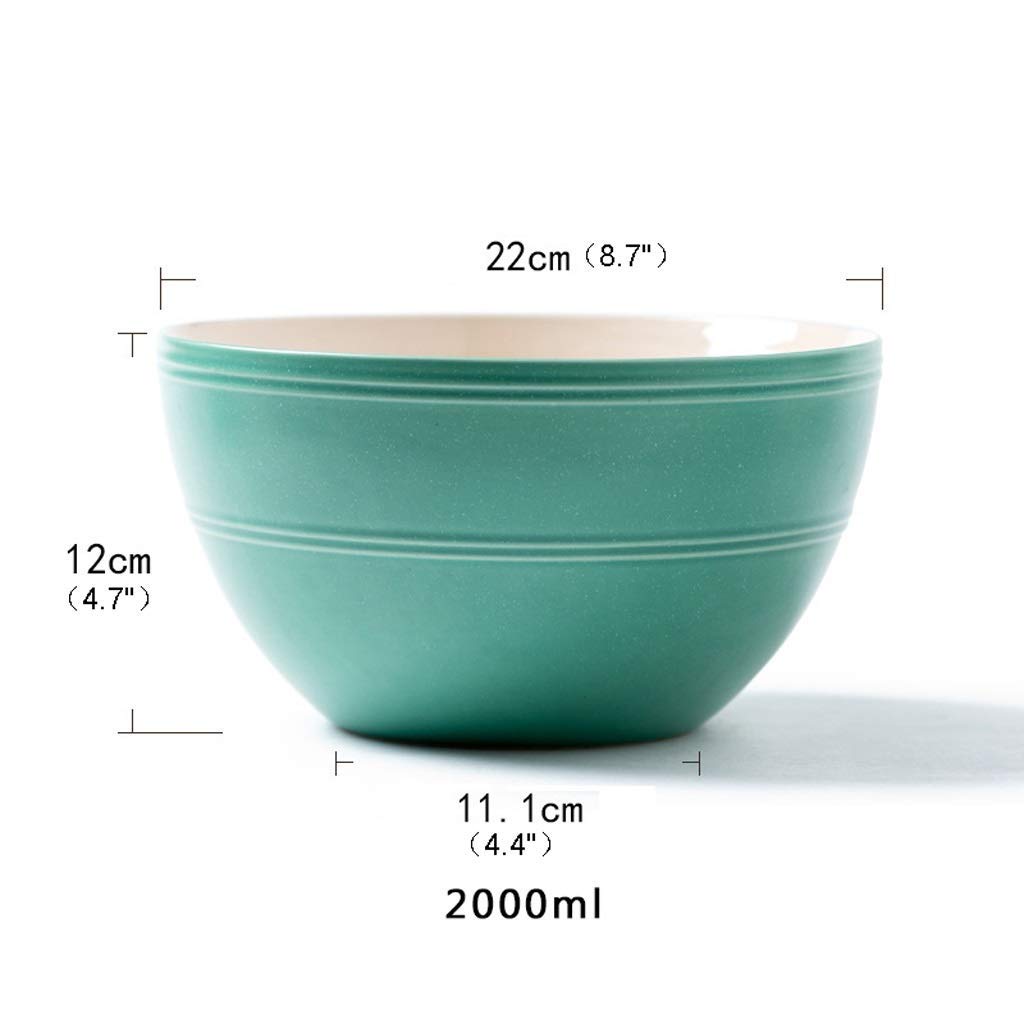 **Ceramic Mixing Bowls Set - 2.1 Qt Non-Slip Matte Baking & Serving Bowls for Dinner, Soup, Appetizers - Beautiful Design for Home Cooking & Entertaining**