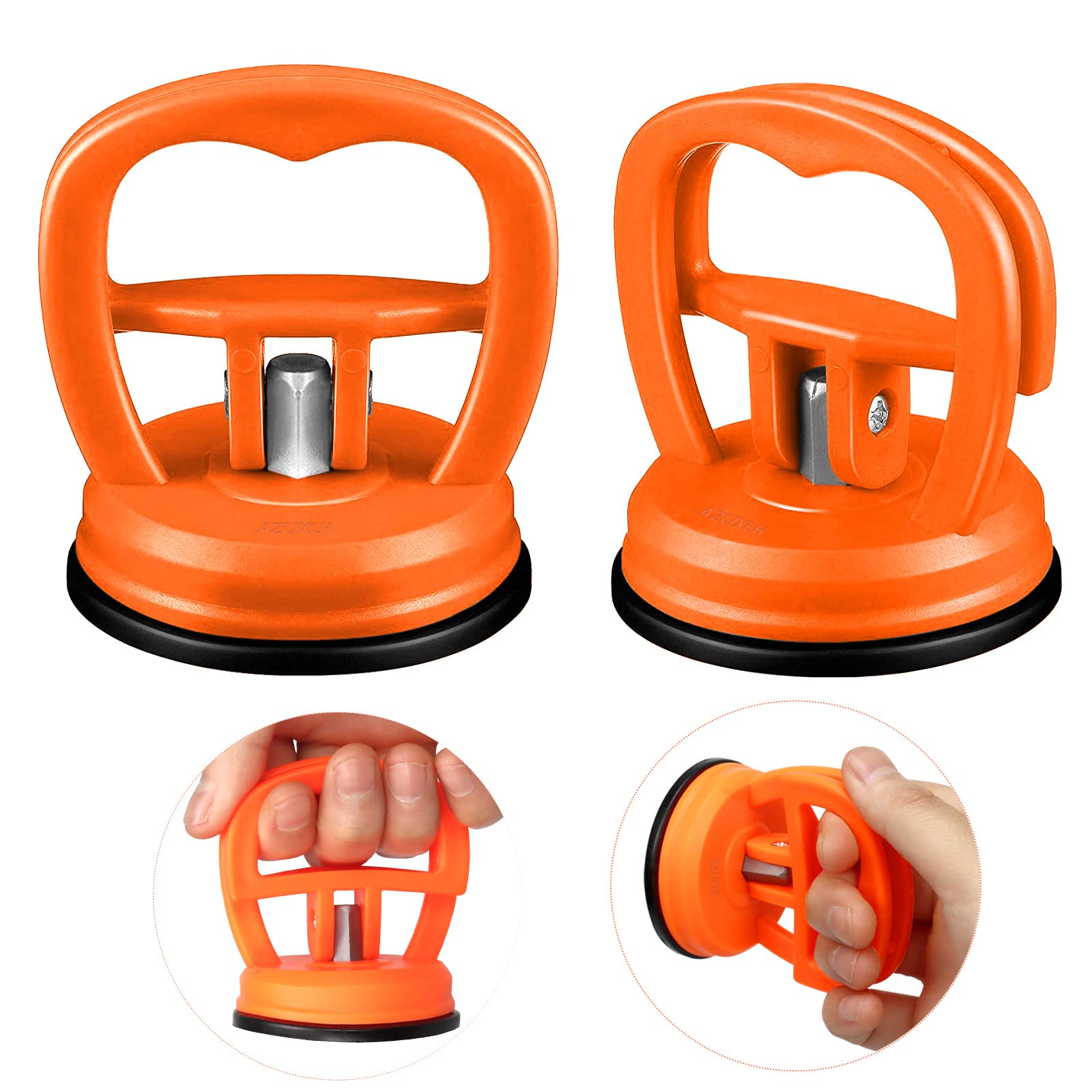 FAFAAWFF 2PCS Car Dent Puller Kit - Professional Car Dent Remover Tools for Auto Body Repair, Glass, Screen, Tiles & Objects Moving - Ideal for Home, Garage & DIY Enthusiasts