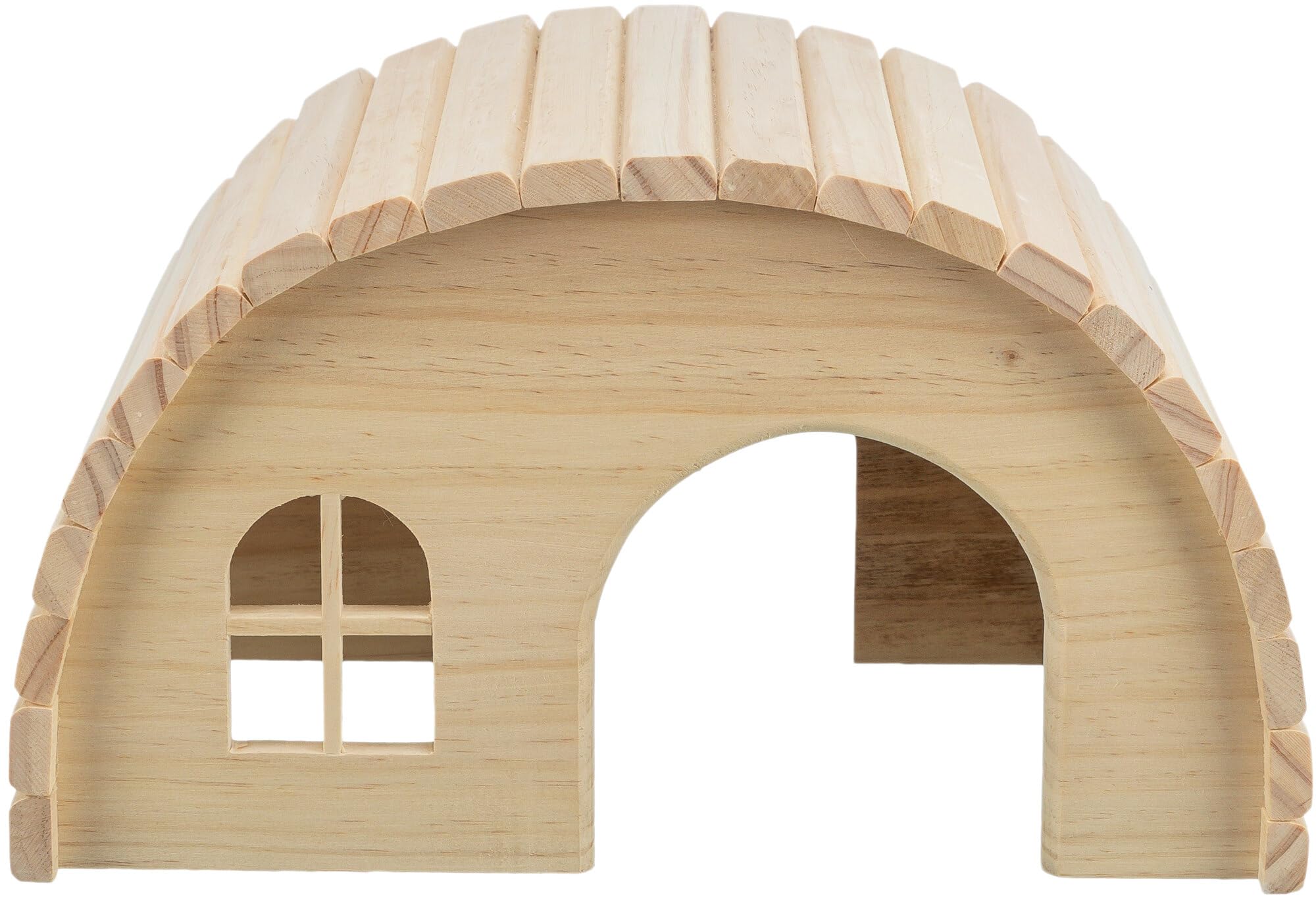 Trixie 61272 Natural Wooden Guinea Pig House - Cozy Small Animal Shelter for Hamsters & Rabbits - Perfect for Indoor & Outdoor Pet Playpens