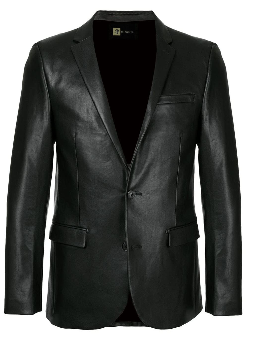 Men's Black Real Lambskin Leather Jacket Blazer Coat - Slim Fit Casual & Formal Wear for Big & Tall - Perfect for Office, Date Night & Special Occasions
