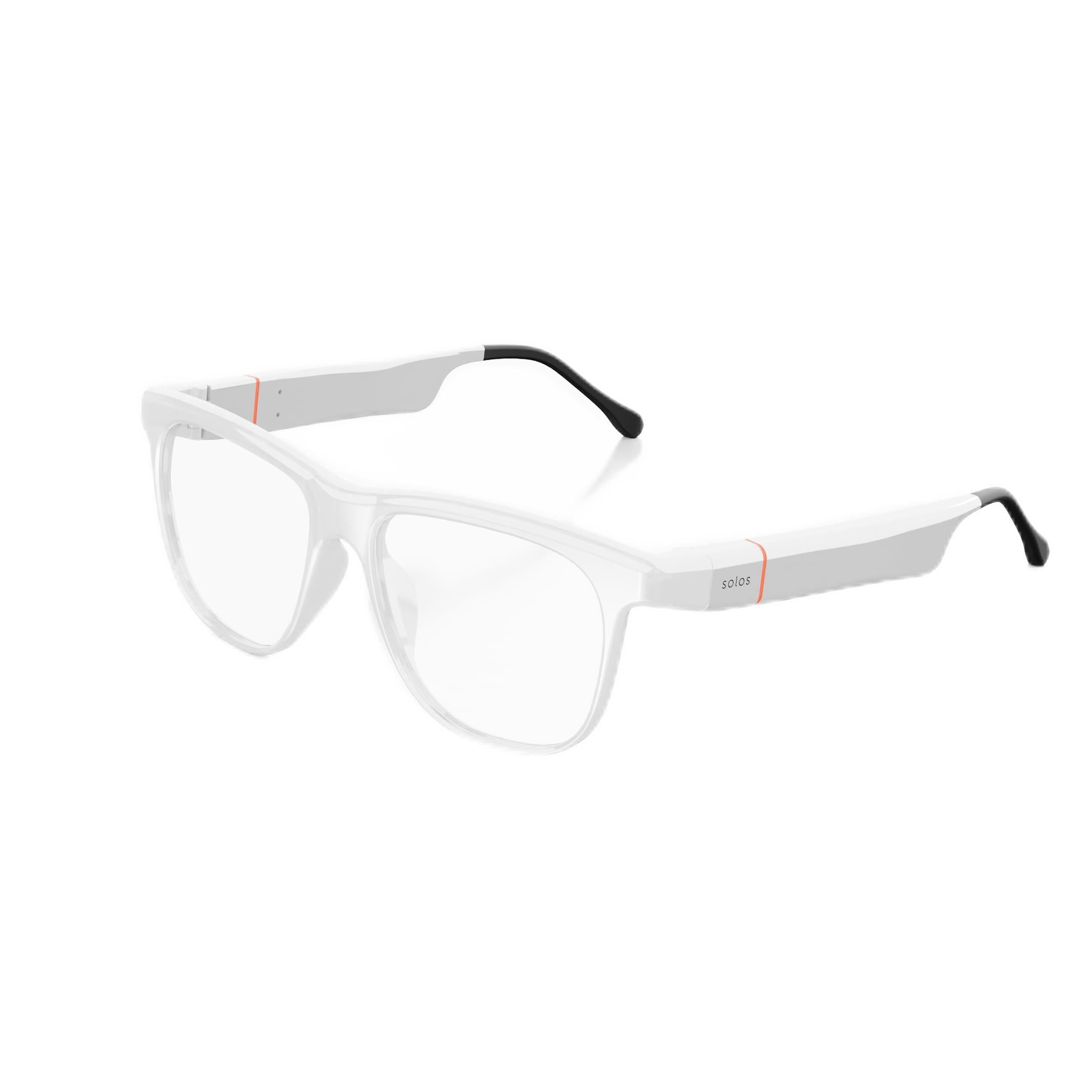 SOLOS Smart Glasses AirGo™ 3 Xeon 5S - Shiny White Photochromic Lenses with ChatGPT AI, Stereo Speakers & Bluetooth | USB-C Charging | iOS/Android Compatible | Perfect for Workouts, Commuting & Hands-Free Calls