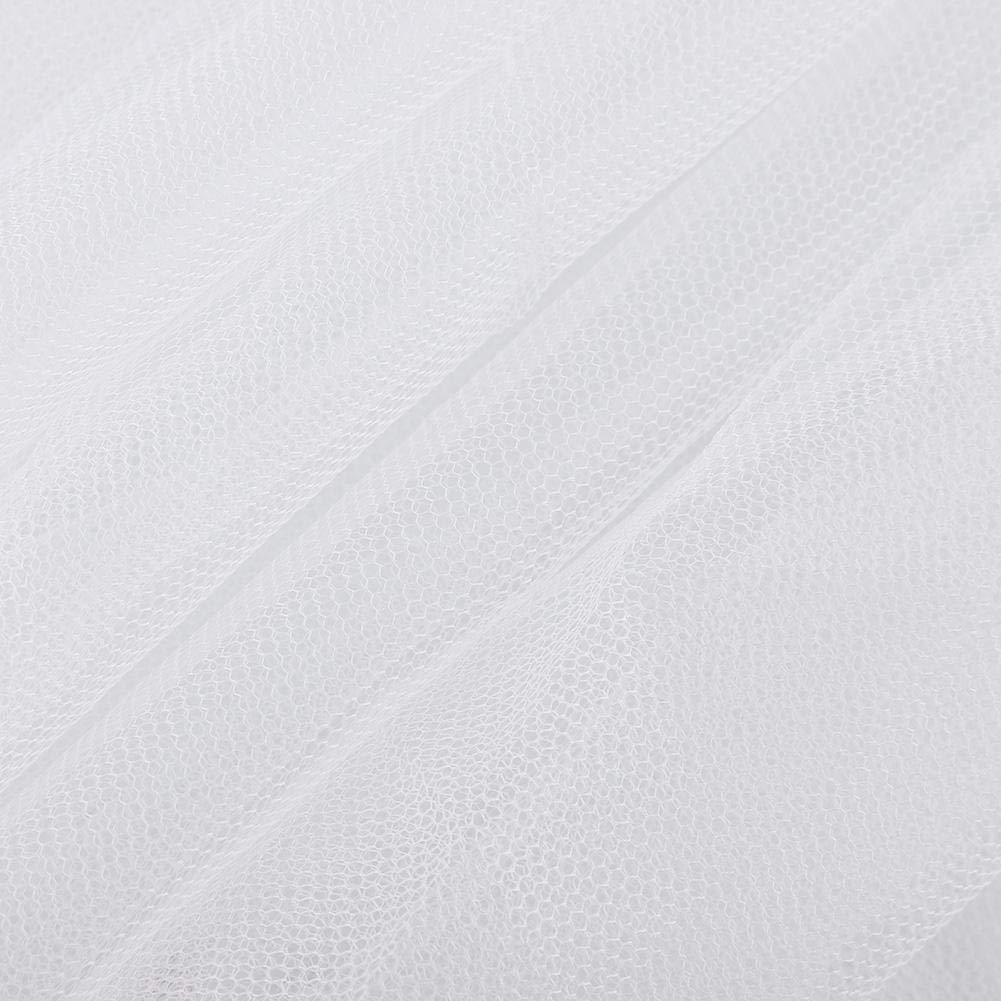 Extra Large White Full Queen Bed Canopy Net - Romantic Bedroom Decor for Weddings, Nursery, or Boho Chic Style