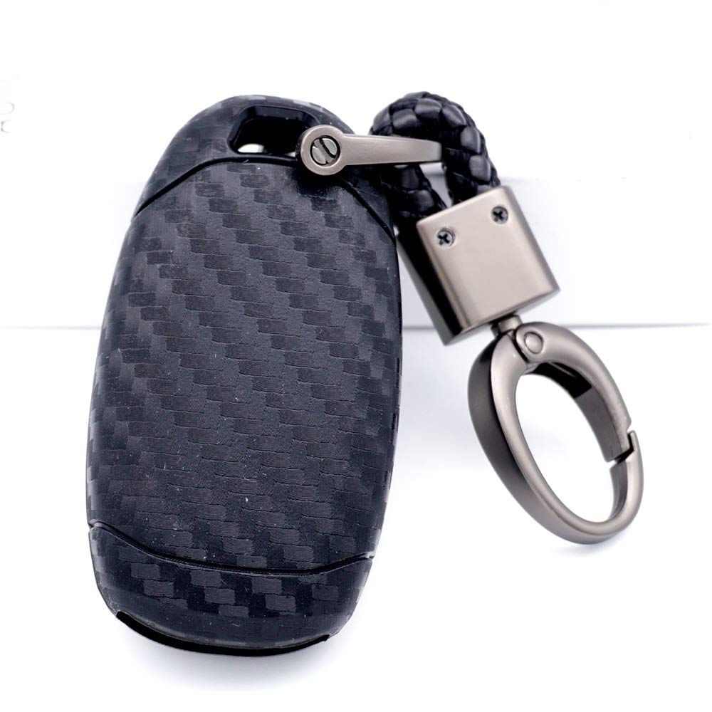 ROYALFOX Soft Key Fob Remote Case Cover for Hyundai - Black | Durable Protective Shell for Select Hyundai Models | Perfect for Keychain Protection & Everyday Use