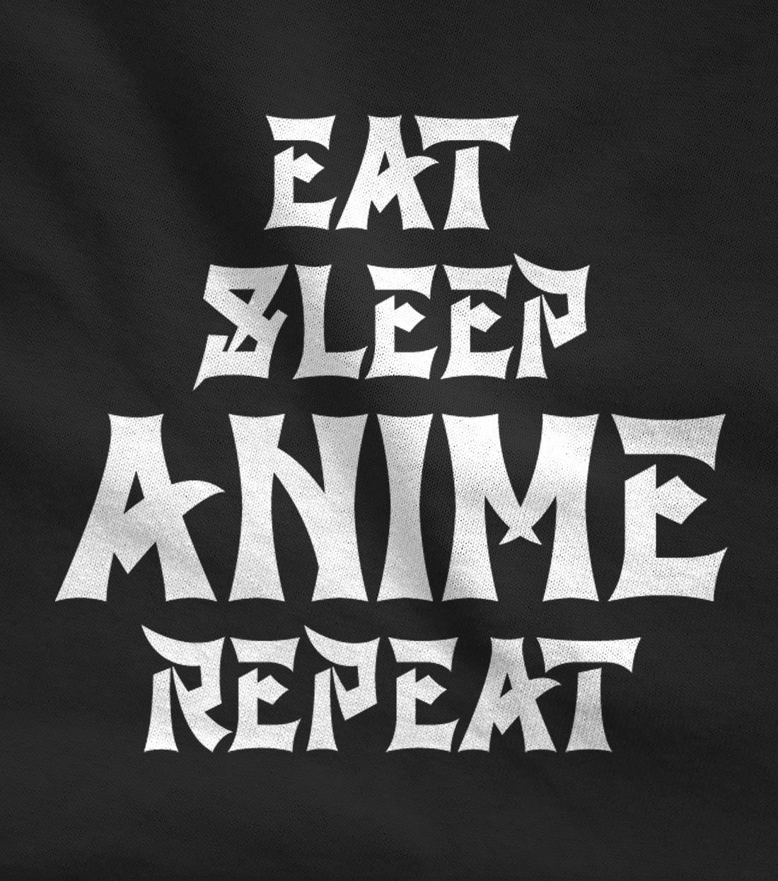 Eat Sleep Anime Repeat T-Shirt | Funny Anime Lover Graphic Tee | Casual Cotton Shirt for Men & Women | Perfect for Cosplay, Conventions & Everyday Wear