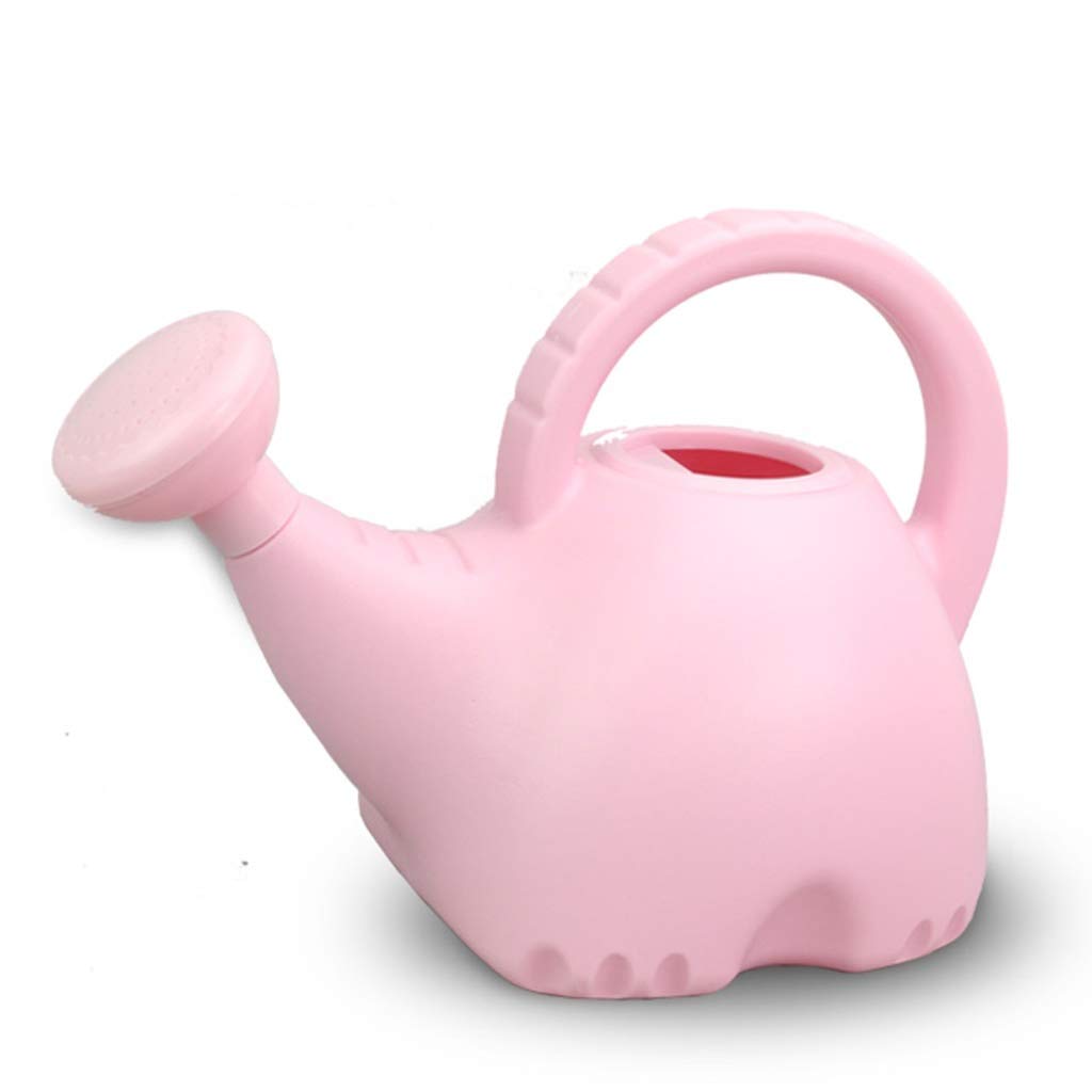 Elephant Watering Can for Plants - Cute Cartoon Plastic Watering Pot for Kids, Indoor & Outdoor Use - Perfect for Home, Patio, Lawn & Garden (Pink, Size A) - Ideal for Watering Flowers, Herbs & Small Plants