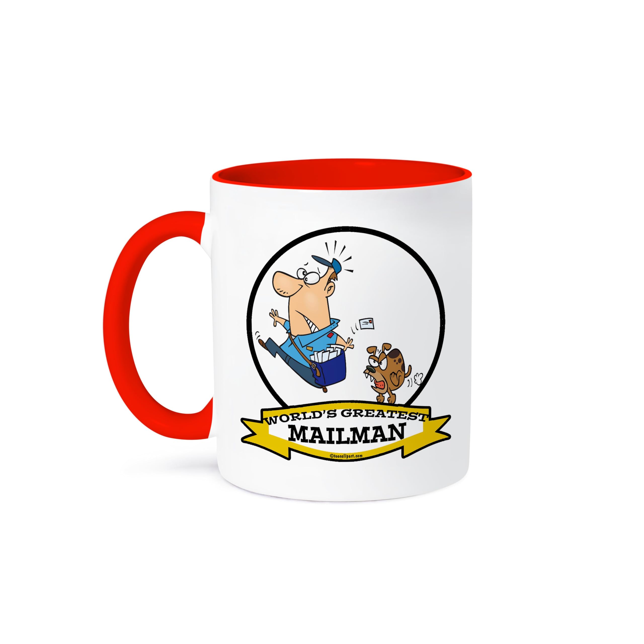 3dRose 11oz Funny Worlds Greatest Mailman II Cartoon Coffee Mug - Perfect Gift for Postal Workers & Cartoon Lovers - Ideal for Office Use, Home Brews & Gift Giving