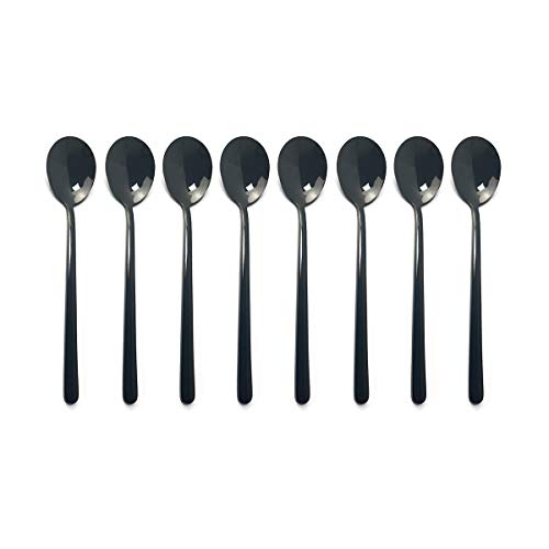 Black Dessert Spoon 8p