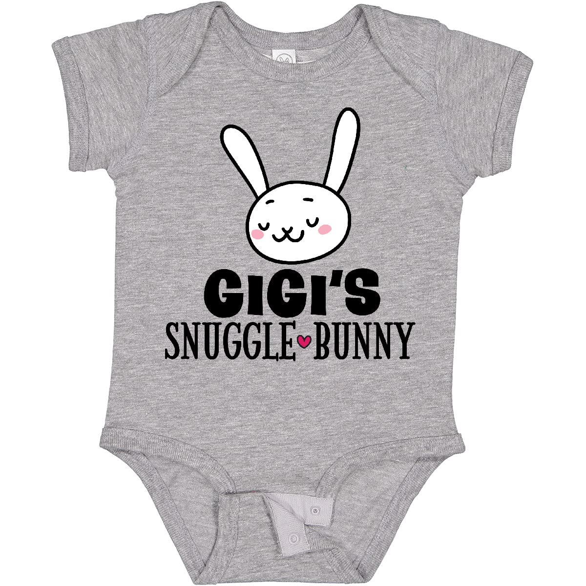 Inktastic Gigi Snuggle Bunny Easter Baby Bodysuit - Soft Cotton Onesie for Easter Photos, Spring Celebrations & Baby Showers