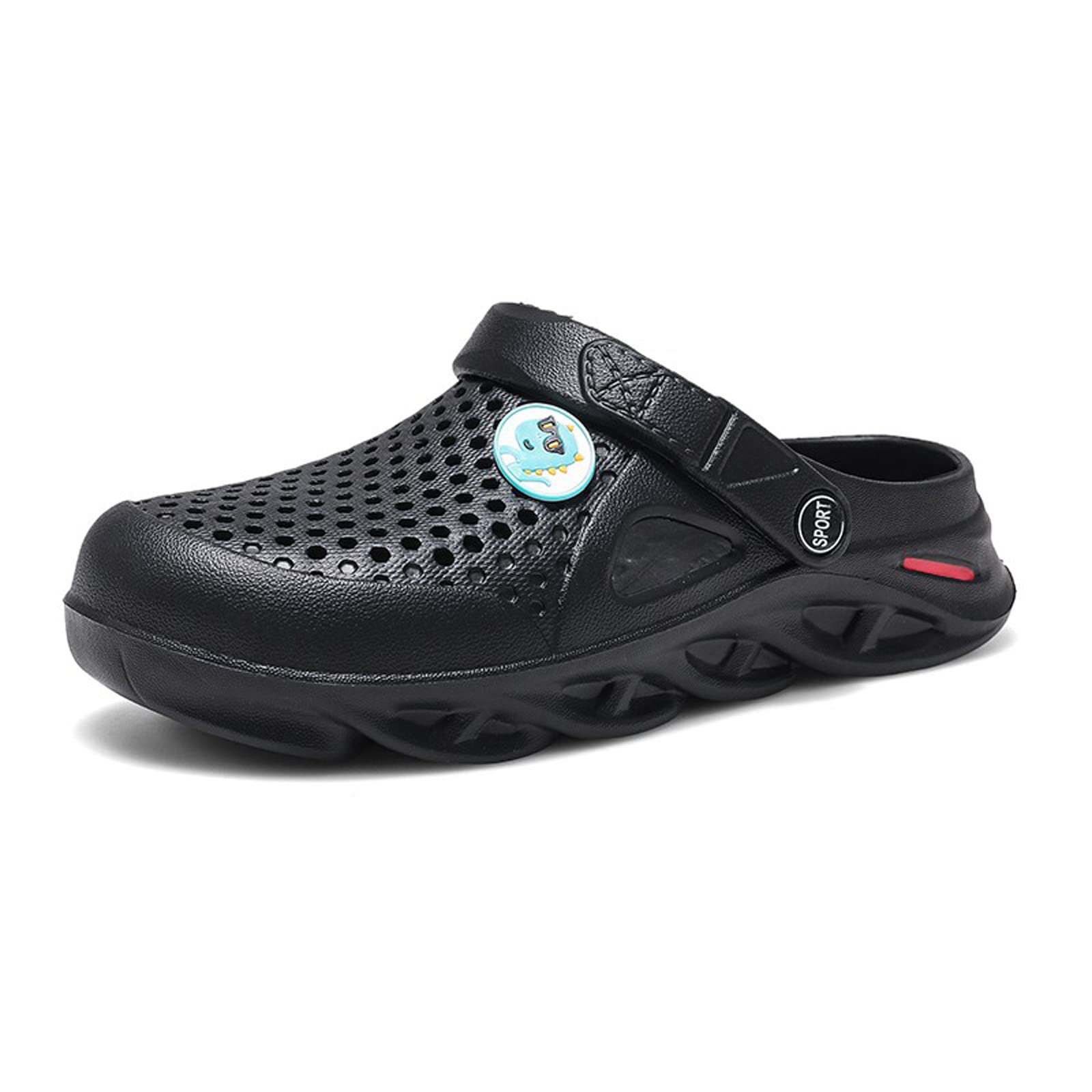 **SECHRITE Men's Slip-On Rubber Clogs - Comfortable Water Shoes for Summer, Gardening, Beach & Outdoor Activities**