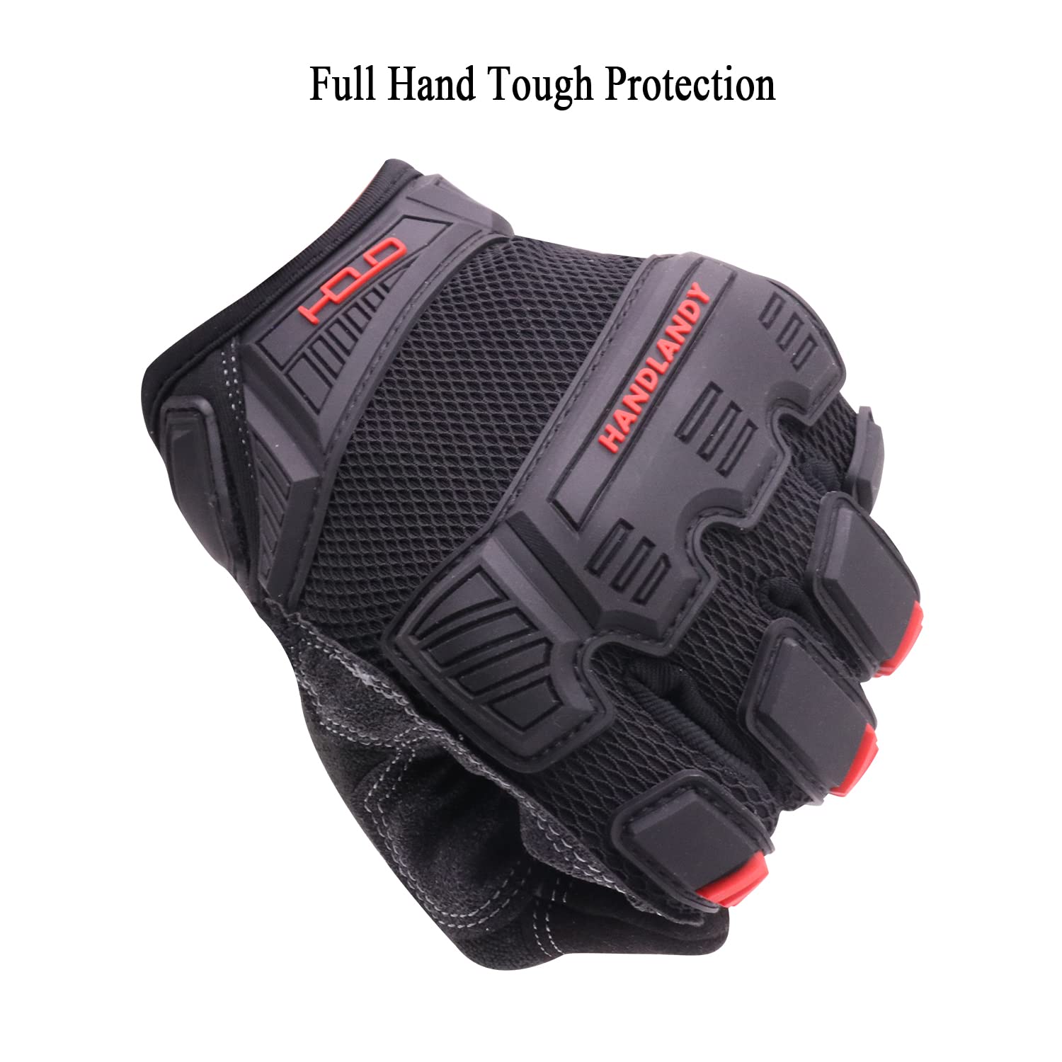 Heavy Duty Work Gloves for Men - Pack of 12 Pairs TPR Impact Resistant, Non-Slip & Breathable Mechanics Gloves - Ideal for Construction, Automotive Repair, and DIY Projects