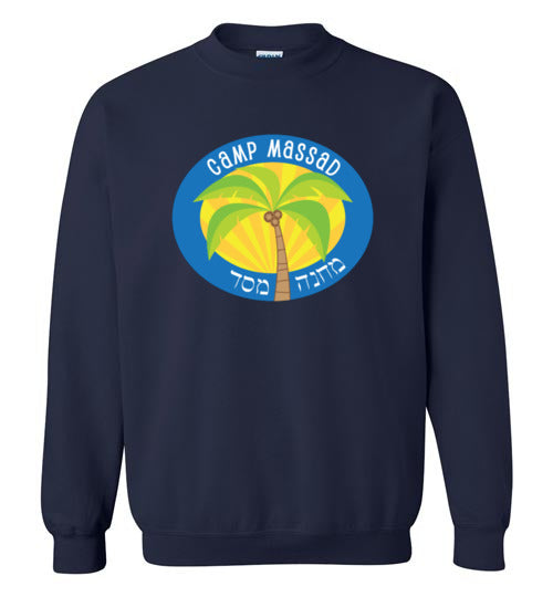 Massad Crewneck Sweatshirt for Men & Women | Soft Cotton Pullover Sweater | Casual Comfort Wear for Everyday, Lounge & Outdoor Activities