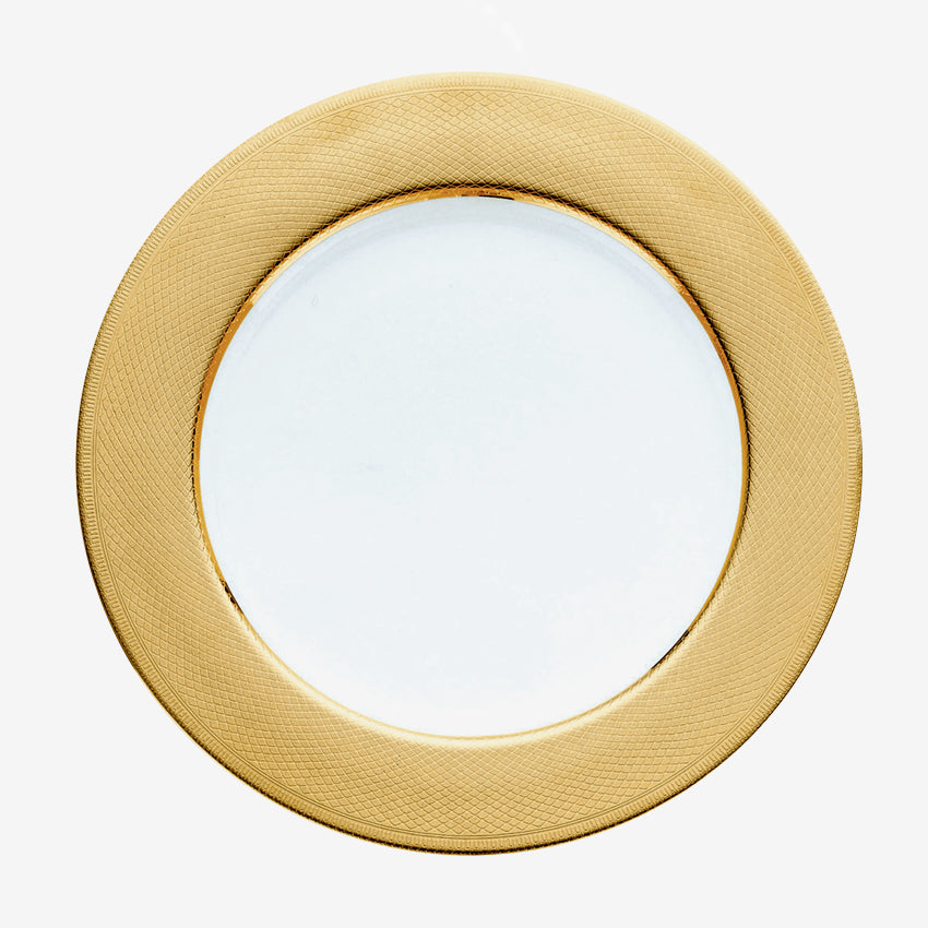 Christofle Guilloche Porcelain Plate - Elegant French Dinnerware for Fine Dining & Special Occasions | Luxury Table Setting & Gift Idea