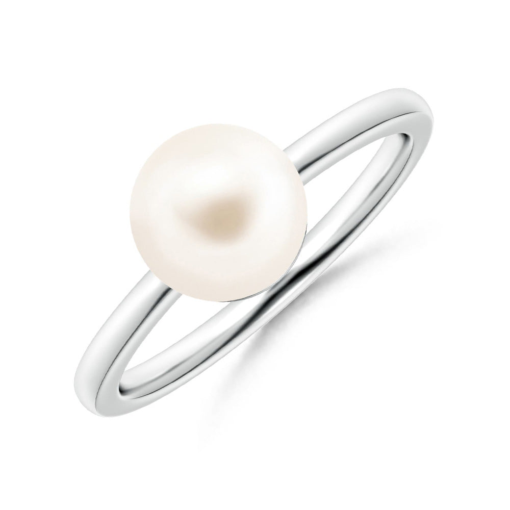 8mm Freshwater Cultured Pearl Pendant & Ring Set - Elegant Jewelry Gift for Women, Perfect for Weddings, Anniversaries & Special Occasions