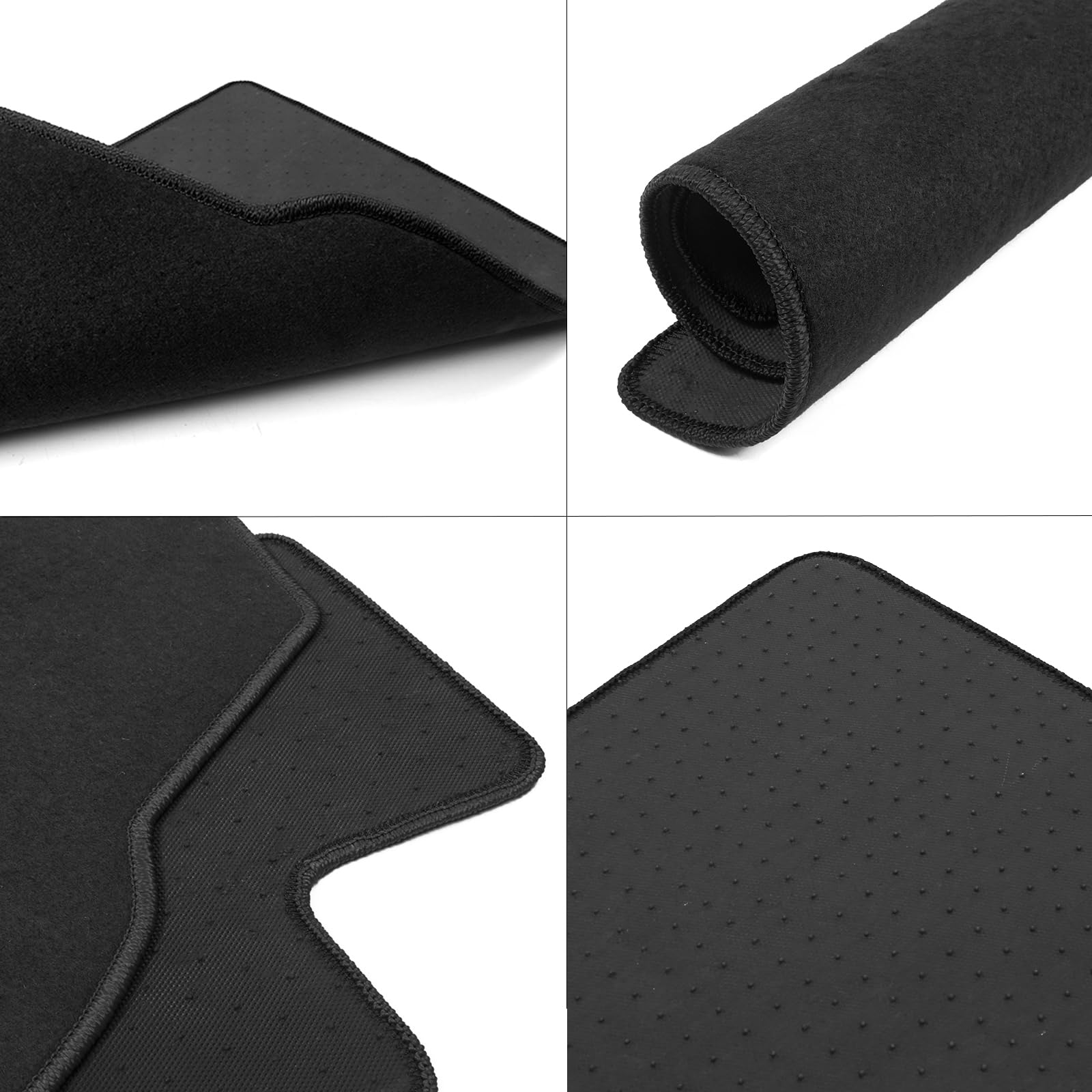 IKON MOTORSPORTS Custom Fit Floor Mats for 2006-2010 Dodge Charger 4-Door - Premium Nylon Car Floor Liners (Front & Rear) - Perfect for All-Weather Protection & Interior Customization