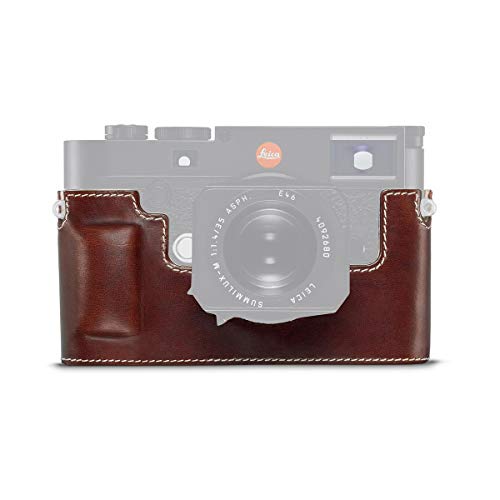 Leica M10 Camera Protector Case - Genuine Leather Vintage Brown Cover for Travel & Outdoor Photography