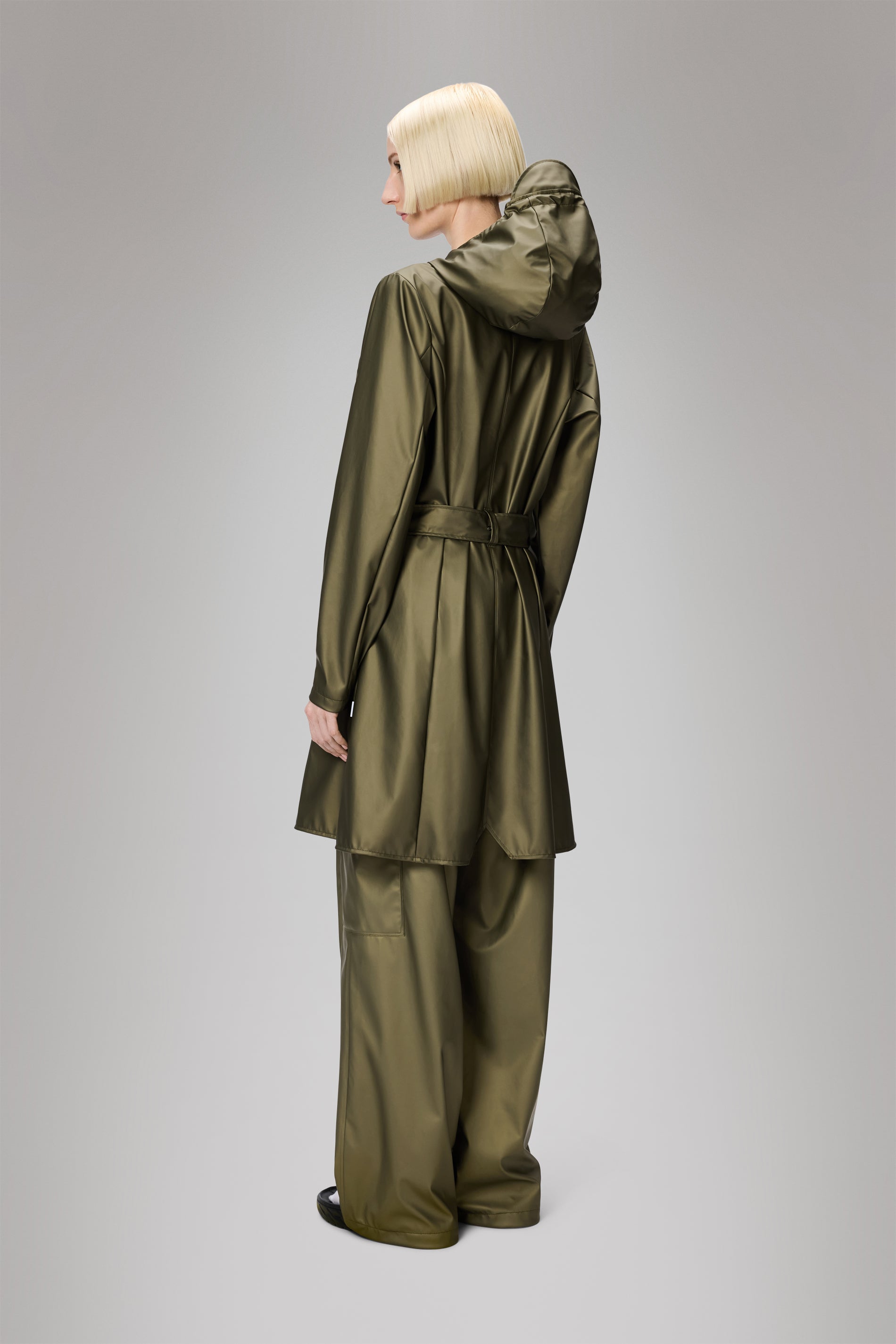 Elegant Curve Long Jacket for Women - Stylish Trench Coat with Belt, Slim Fit Outerwear for Fall & Winter | Perfect for Office, Dating & Evening Events