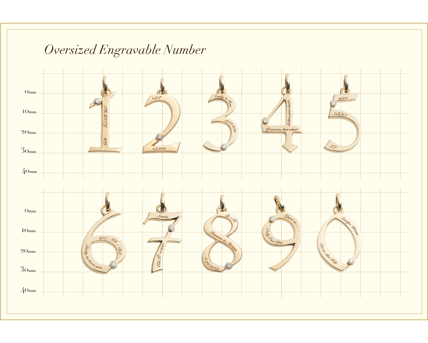 Personalized Engravable Number 4 Charm - Large Oversized Medallion Pendant with Annex Link Chain for Jewelry Making, DIY Gifts & Custom Necklaces | Perfect for Birthdays, Anniversaries & Special Occasions