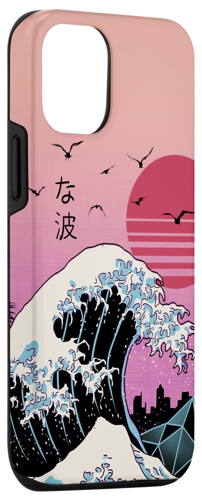 Vintage Retro Ocean Great Wave Kanagawa Japanese Anime iPhone 12/12 Pro Case - Perfect for Anime Fans, Otaku Culture & Unique Phone Protection