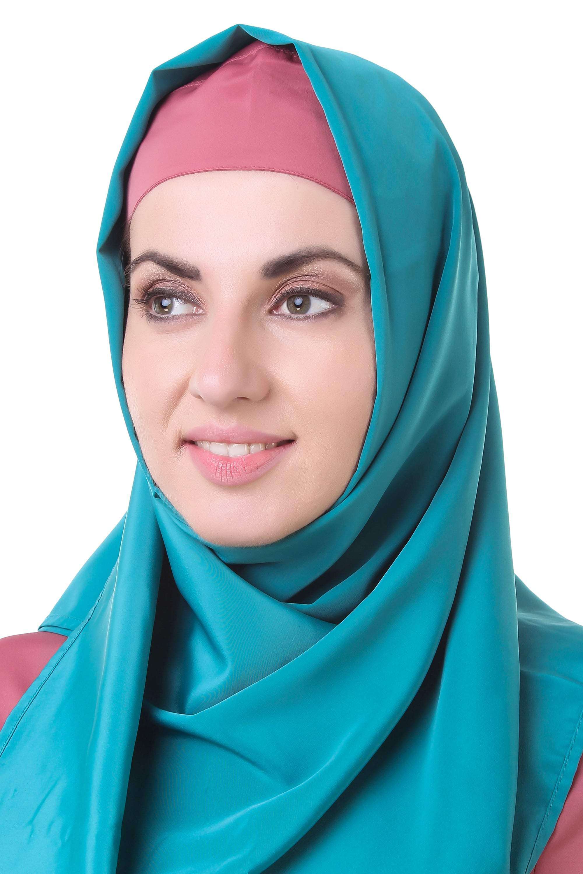 Elegant Dusty Pink Crepe Abaya AY 709 - Modest Islamic Dress for Women - Perfect for Prayer, Eid, and Special Occasions