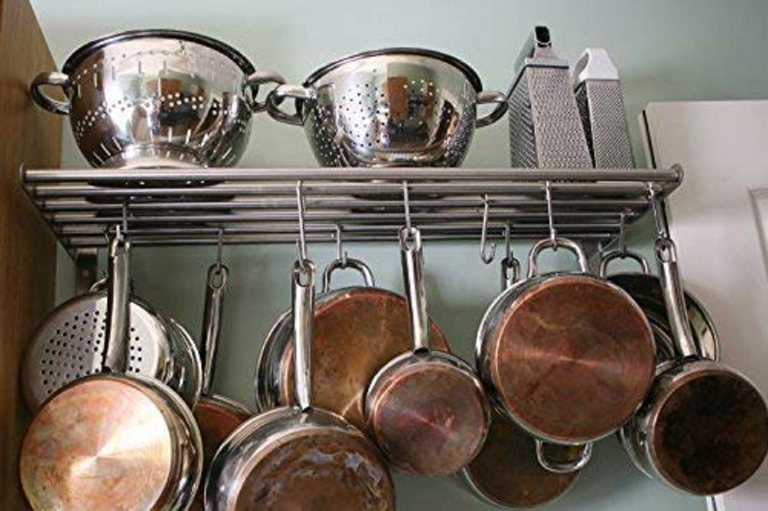 Heavy Duty S Hooks 10 Pack - Sturdy Kitchen Pot Rack Hangers, Clothing Hooks & Utensil Organizer - Perfect for Home, Garage & Outdoor Storage Organization (Ideal for Hanging Pots, Pans, Clothes & Tools)