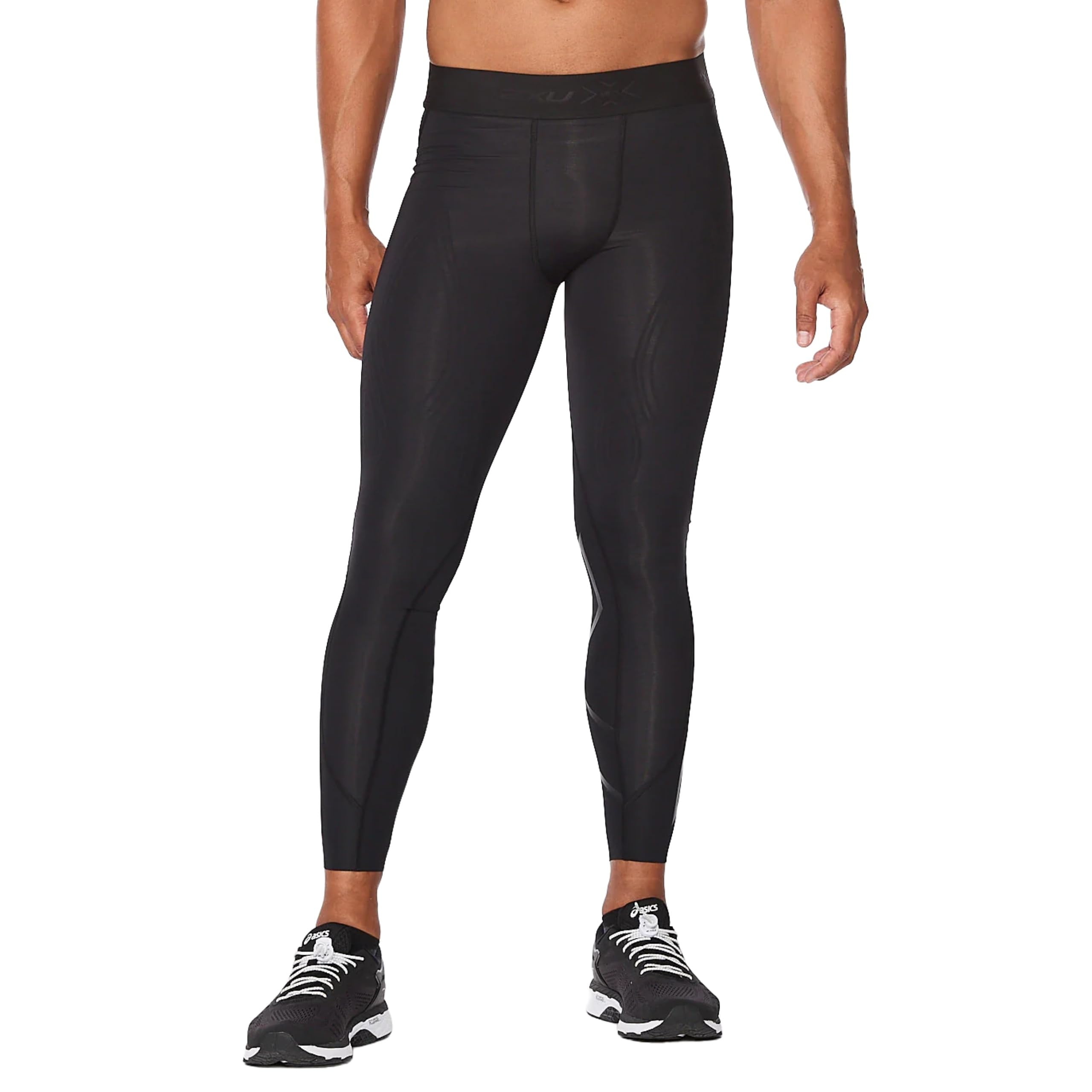 2XU Men's Force Compression Tights - High Performance Workout Leggings for Running, Cycling & Gym Training - Reduce Muscle Fatigue & Improve Recovery