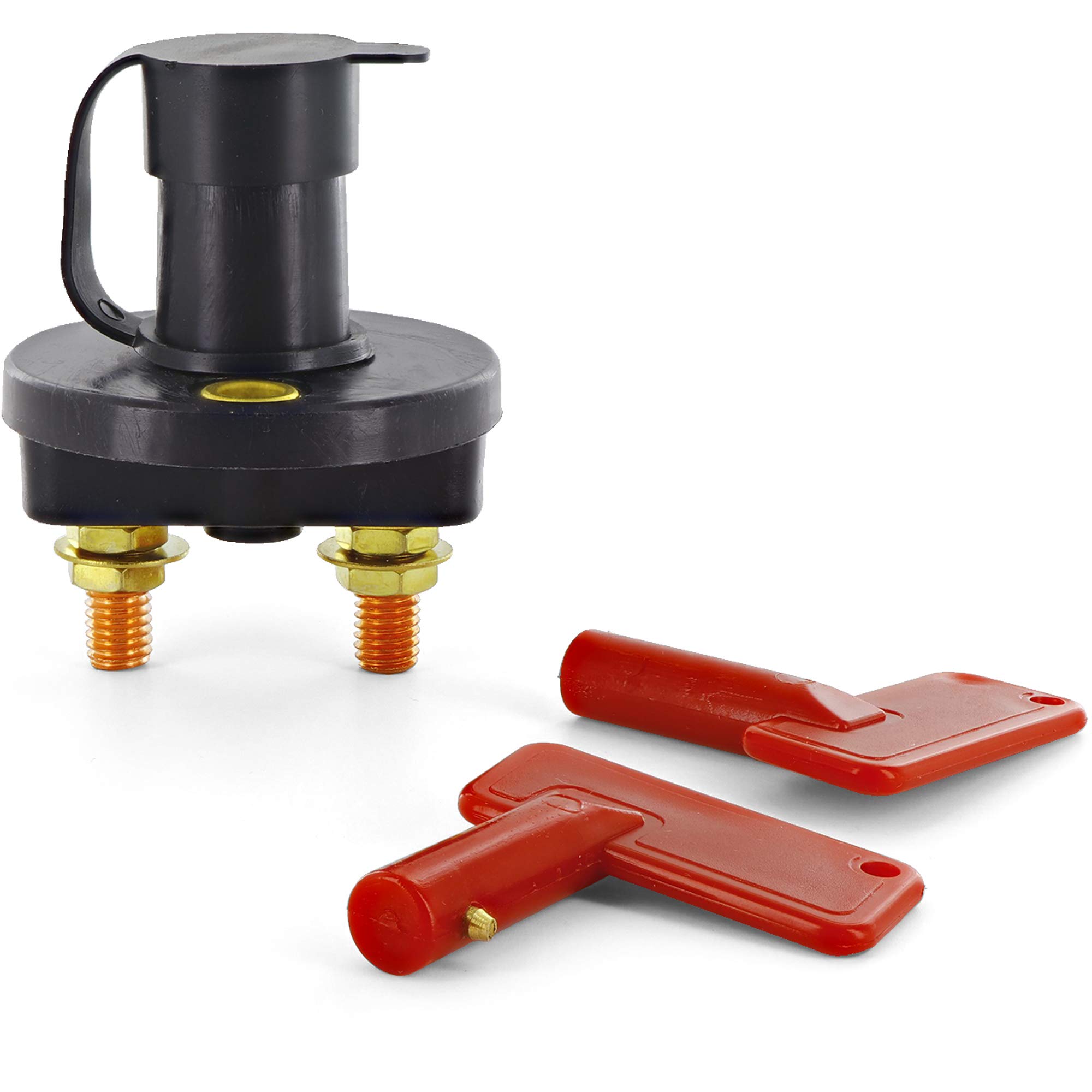 RapPro 12V 300A Battery Kill Switch - Heavy Duty Disconnect for Marine, Car, Truck, Boat, RV & ATV | Waterproof & Corrosion Resistant for Harsh Environments
