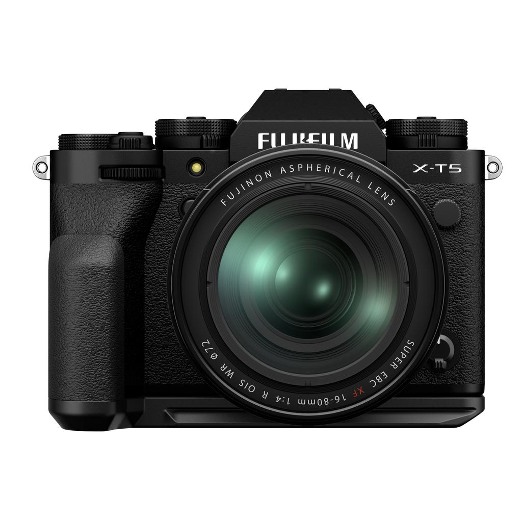 FUJIFILM X-T5 Mirrorless Digital Camera with 16-80mm Lens Kit - 40MP APS-C Sensor, 5-Axis IBIS, 4K Video (Black) | Perfect for Travel Photography, Vlogging & Street Shooting