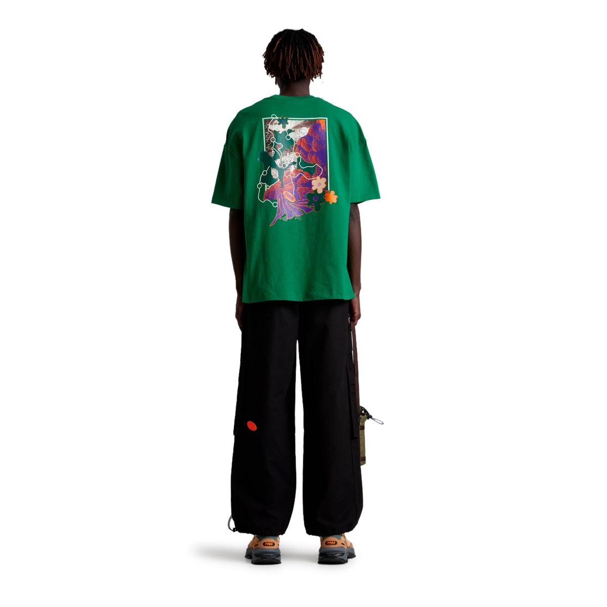P.A.M. BIO/VERSE Graphic Tee 'Verdant Green' - Stylish Unisex Cotton T-Shirt with Artistic Print | Perfect for Streetwear, Casual Outfits & Festival Fashion